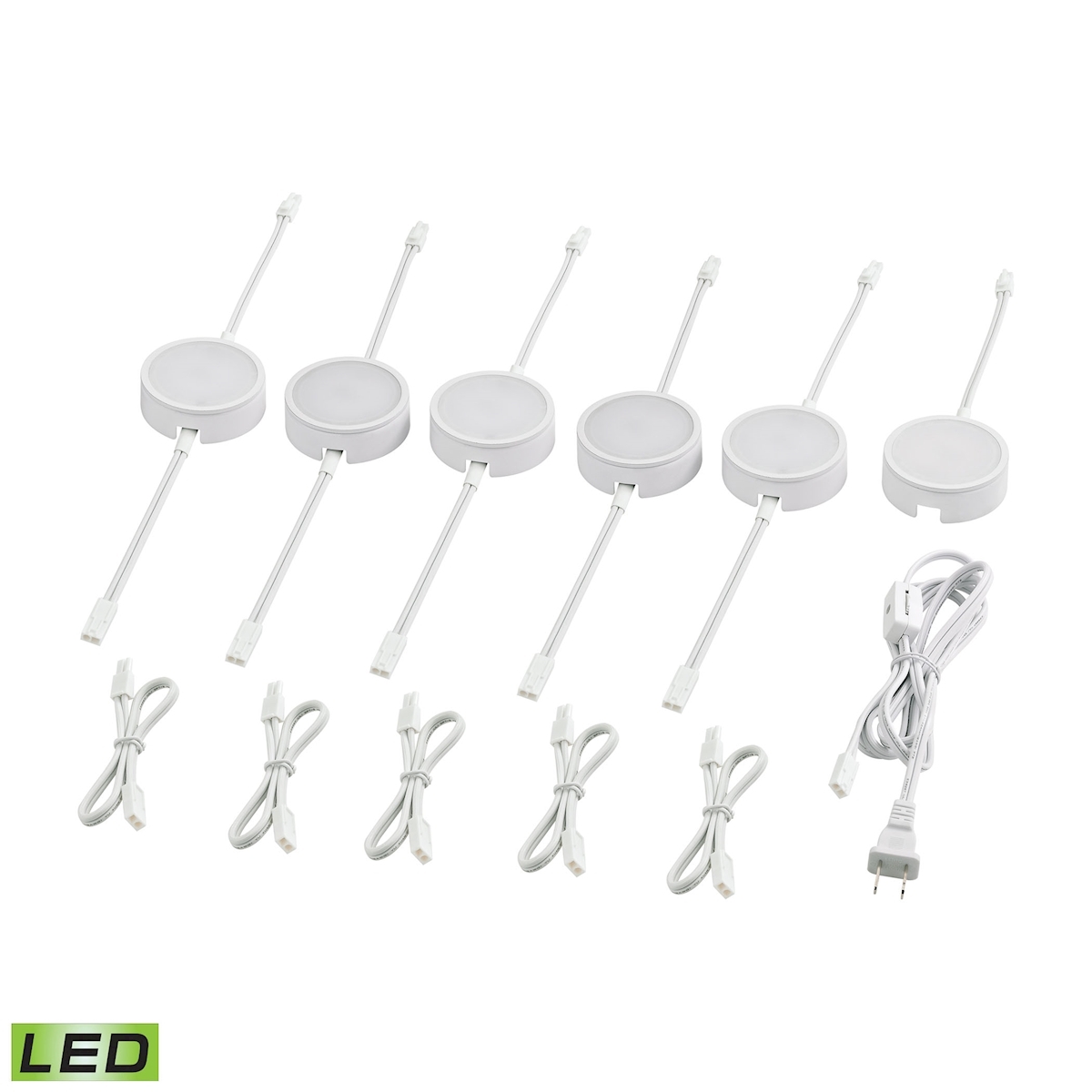 Housings 6 Piece Under Cabinet Lighting Suite, Configuration 1