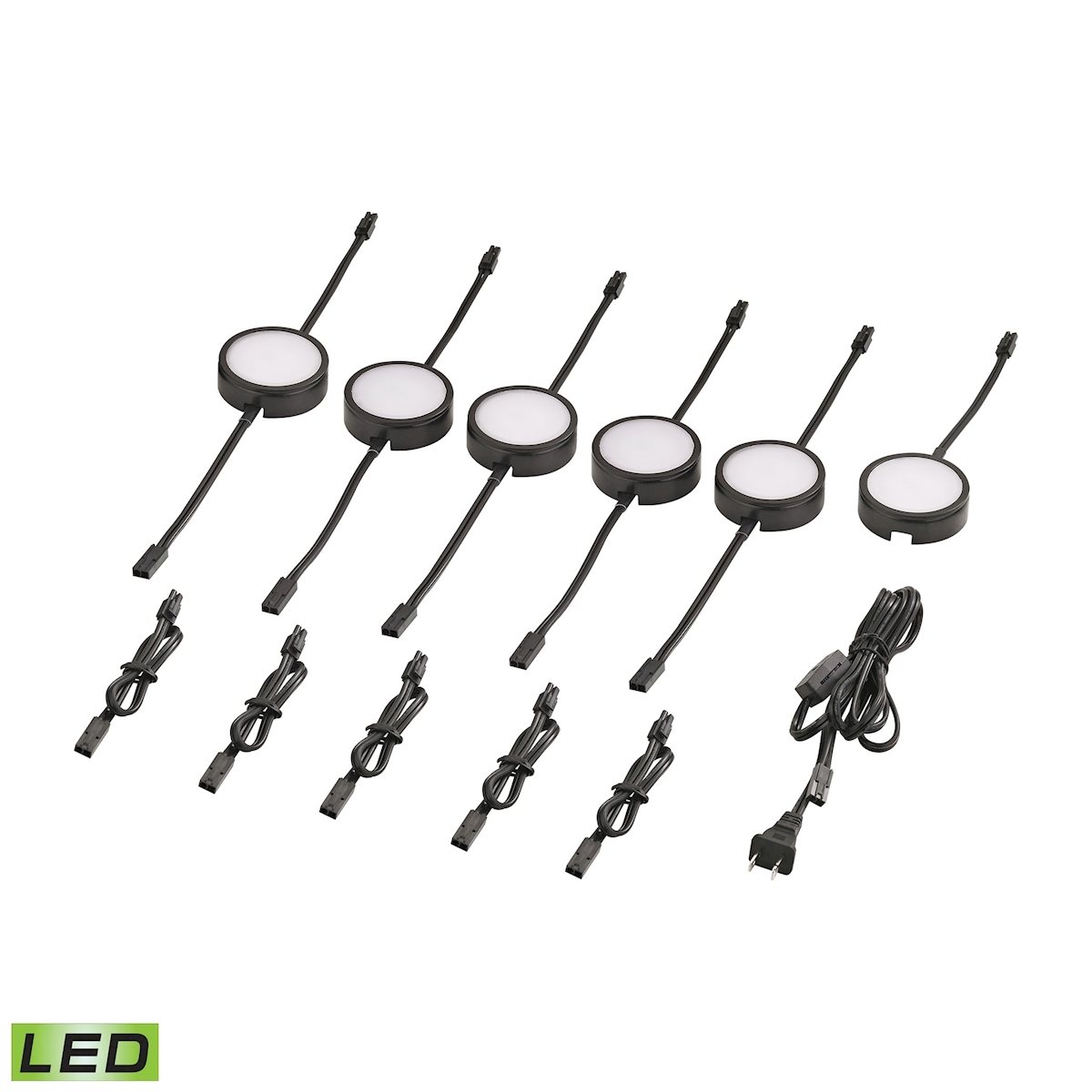 Housings 6 Piece Under Cabinet Lighting Suite, Configuration 1