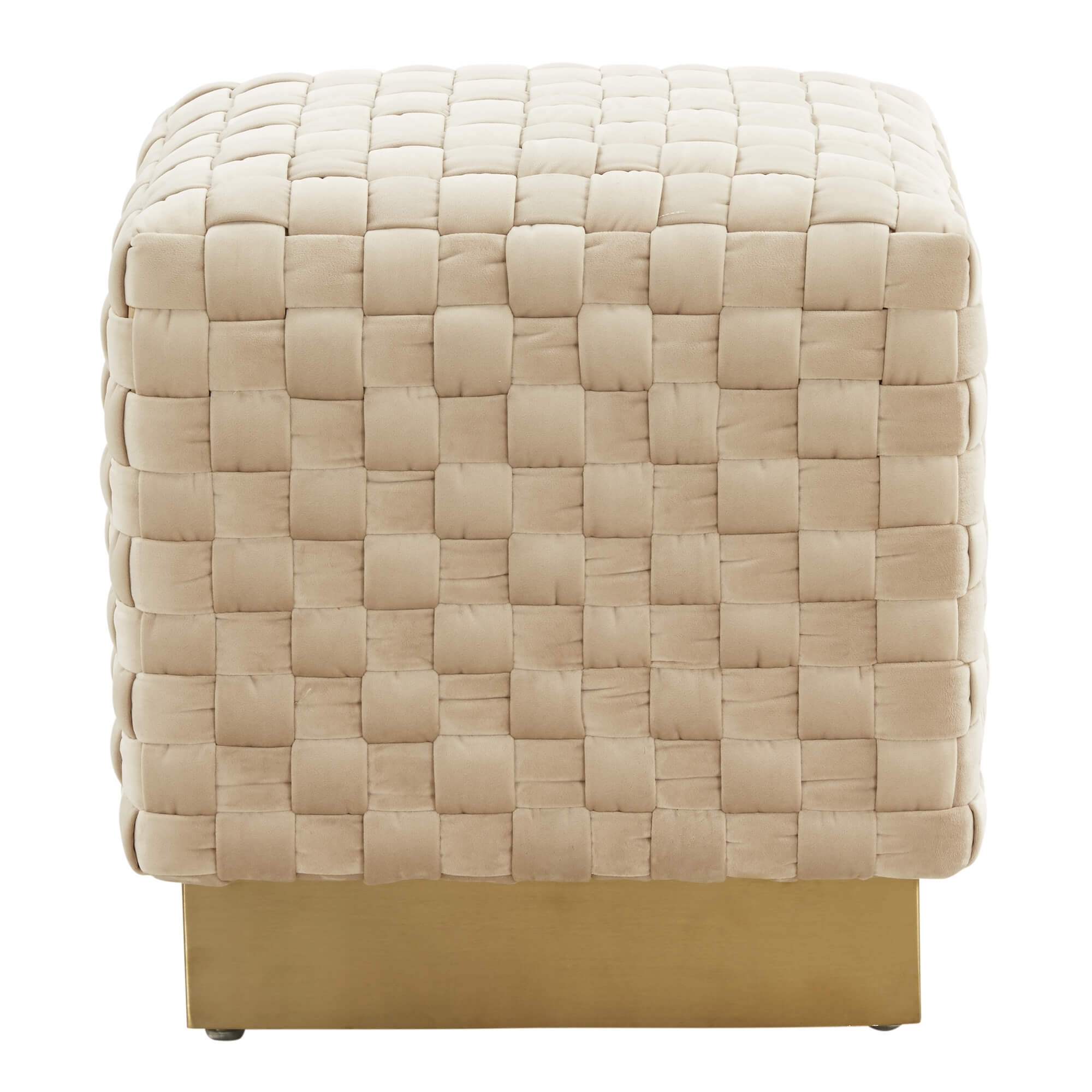 Myrtle Square Weave Ottoman