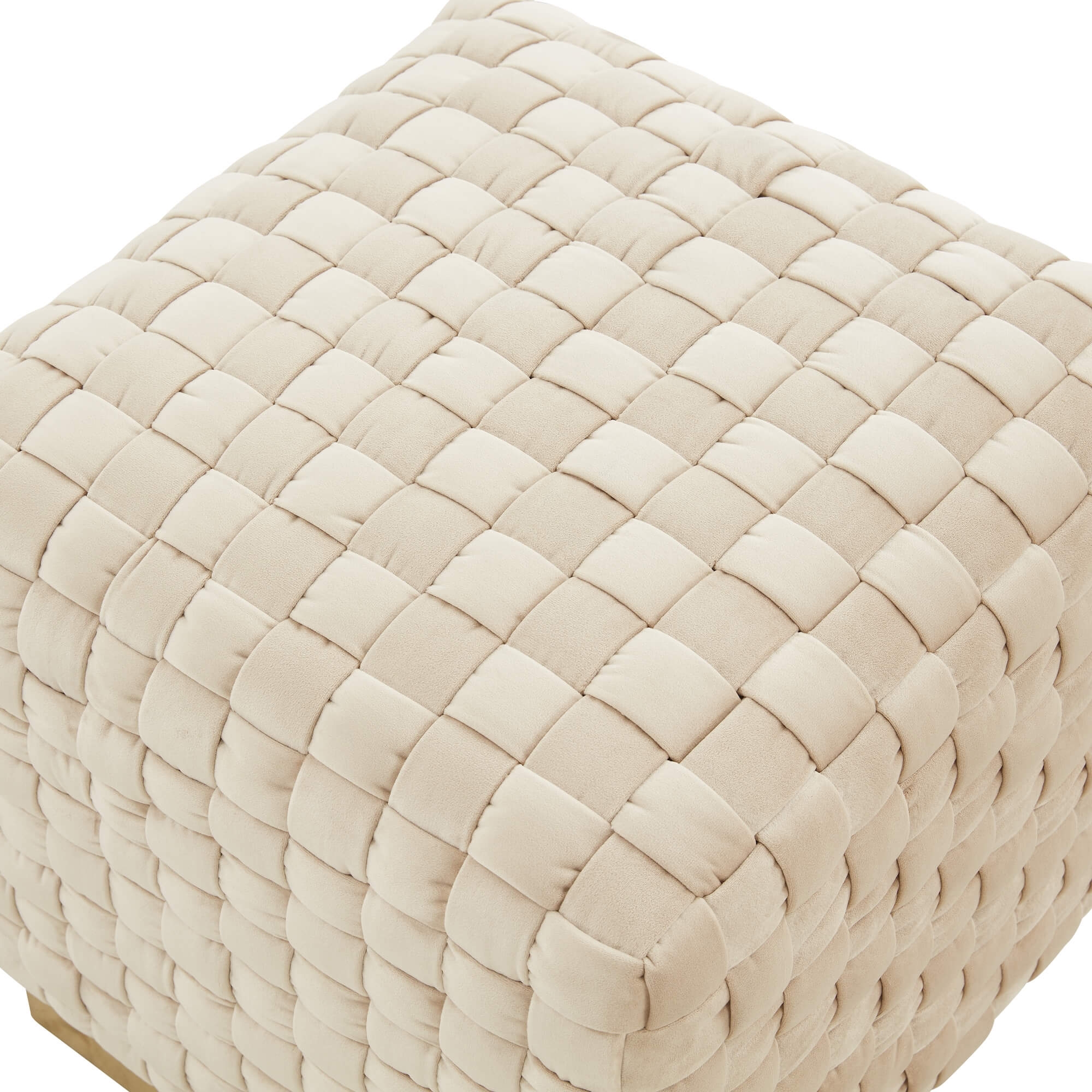Myrtle Square Weave Ottoman