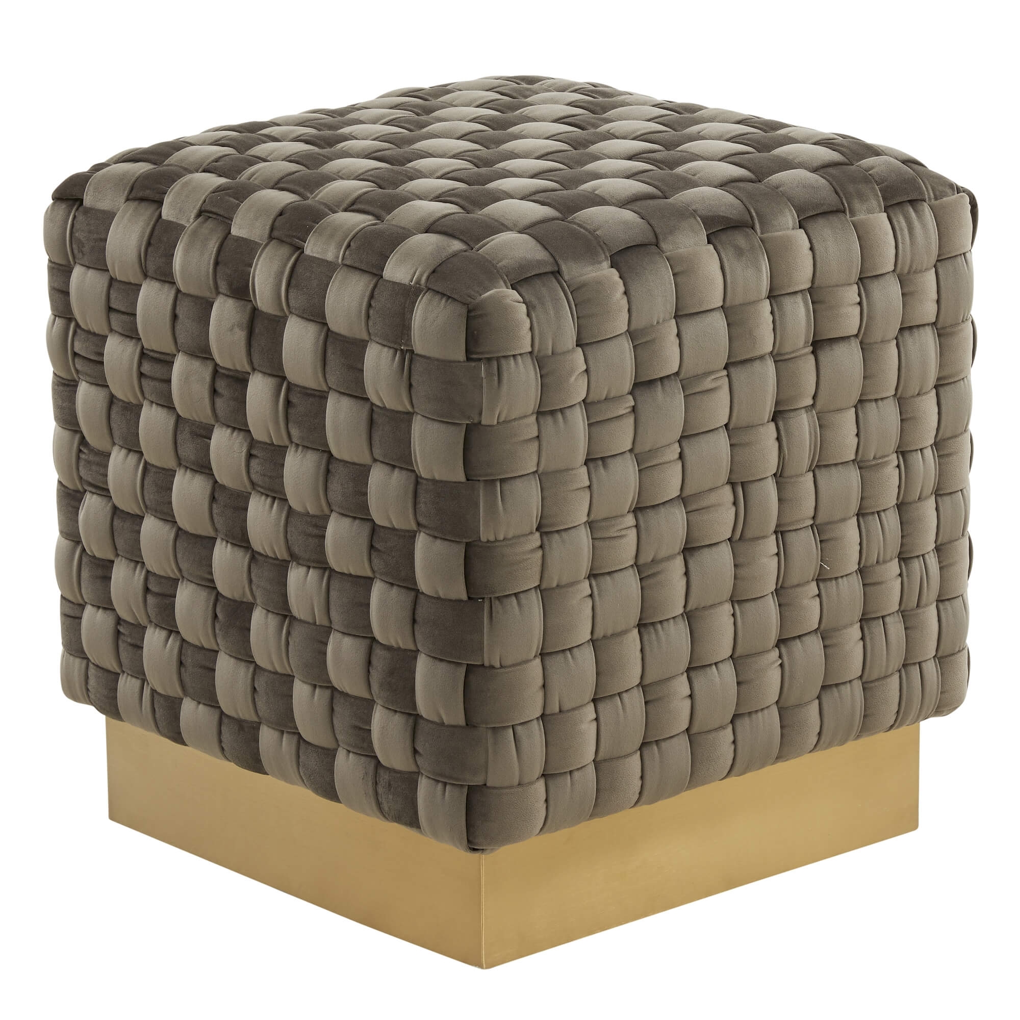 Myrtle Square Weave Ottoman