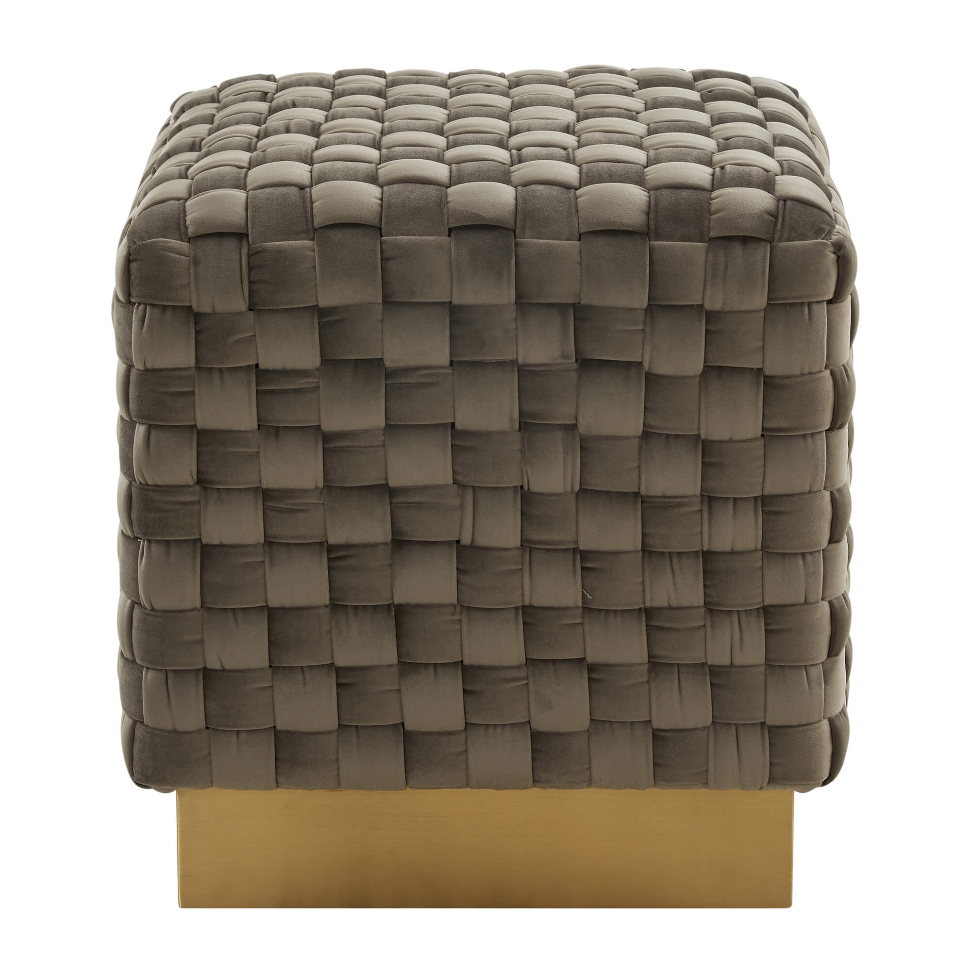 Myrtle Square Weave Ottoman