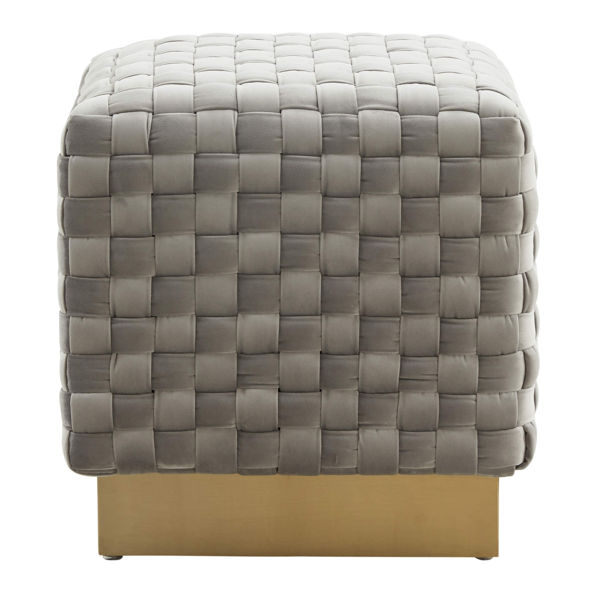 Myrtle Square Weave Ottoman