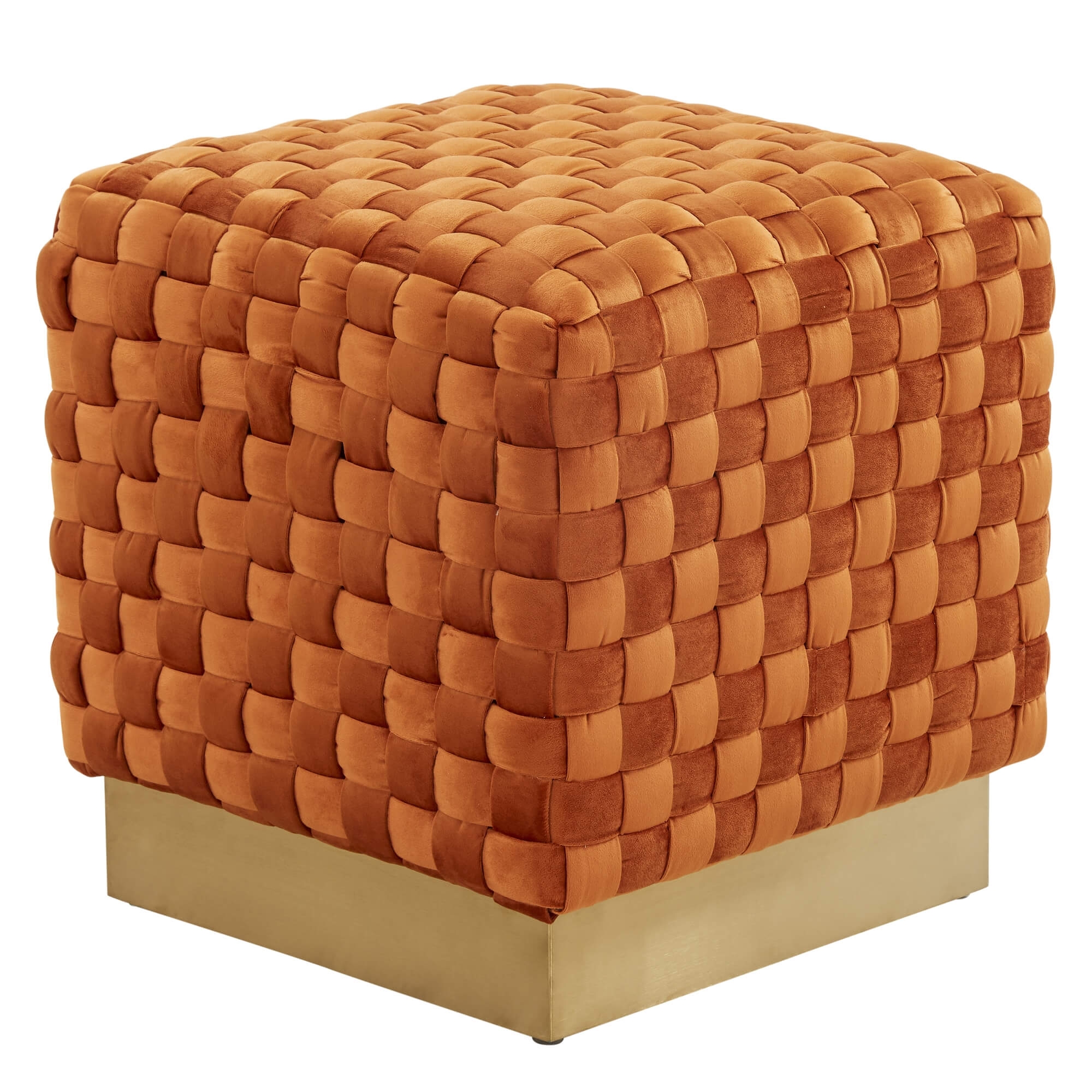 Myrtle Square Weave Ottoman