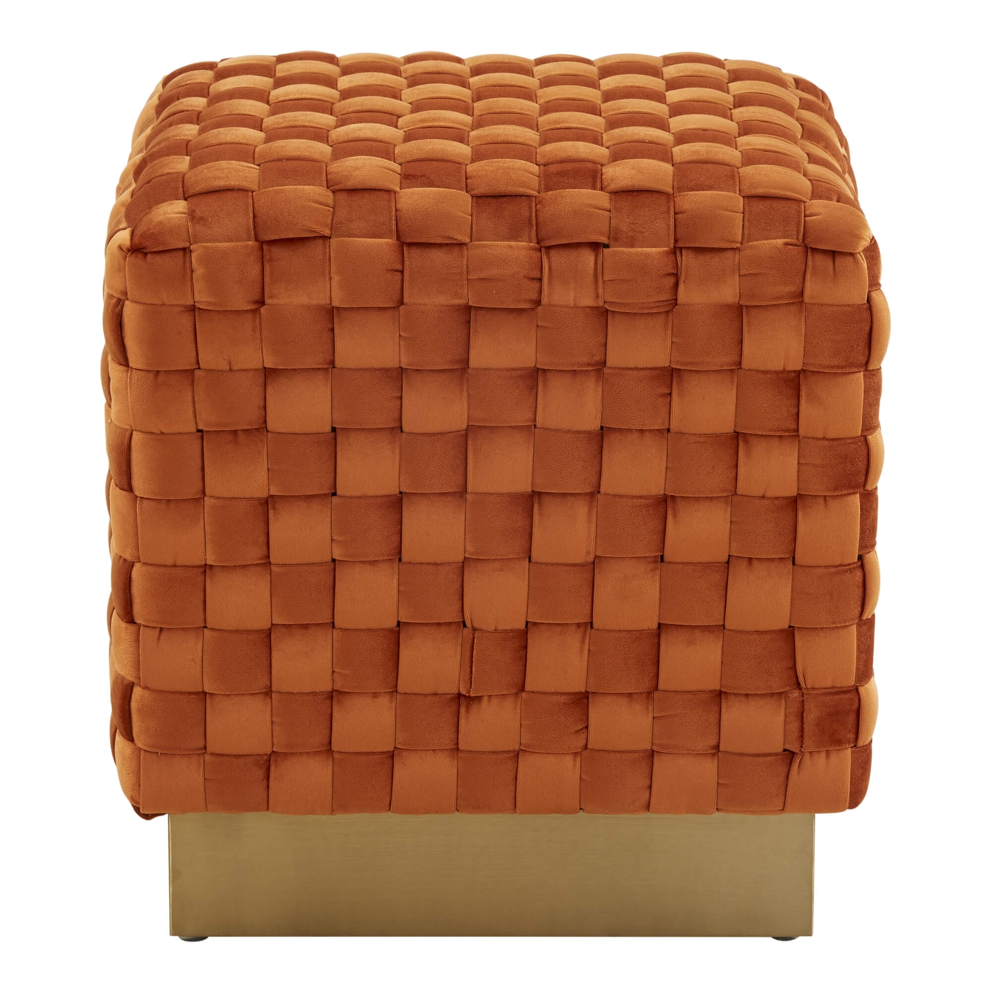 Myrtle Square Weave Ottoman