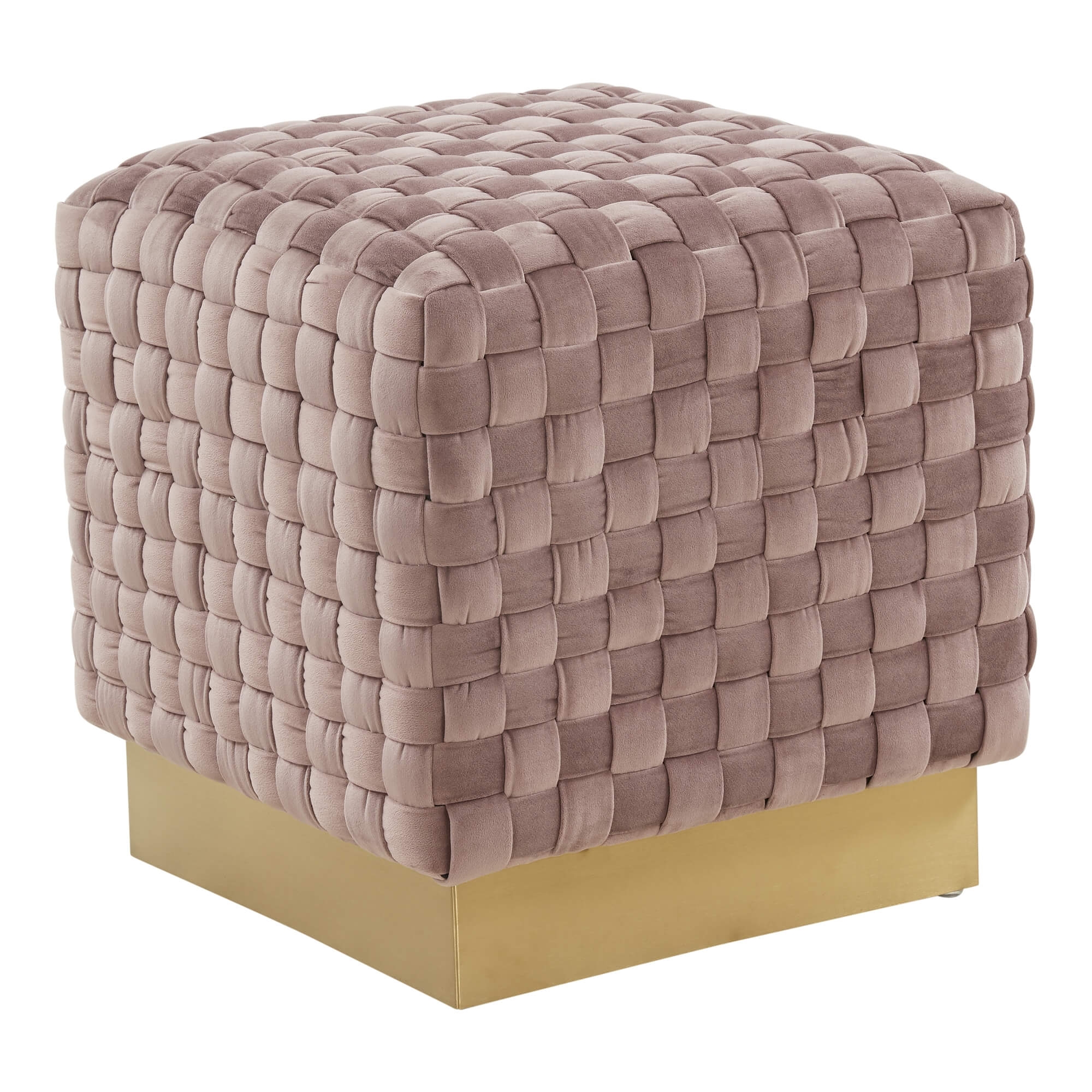 Myrtle Square Weave Ottoman