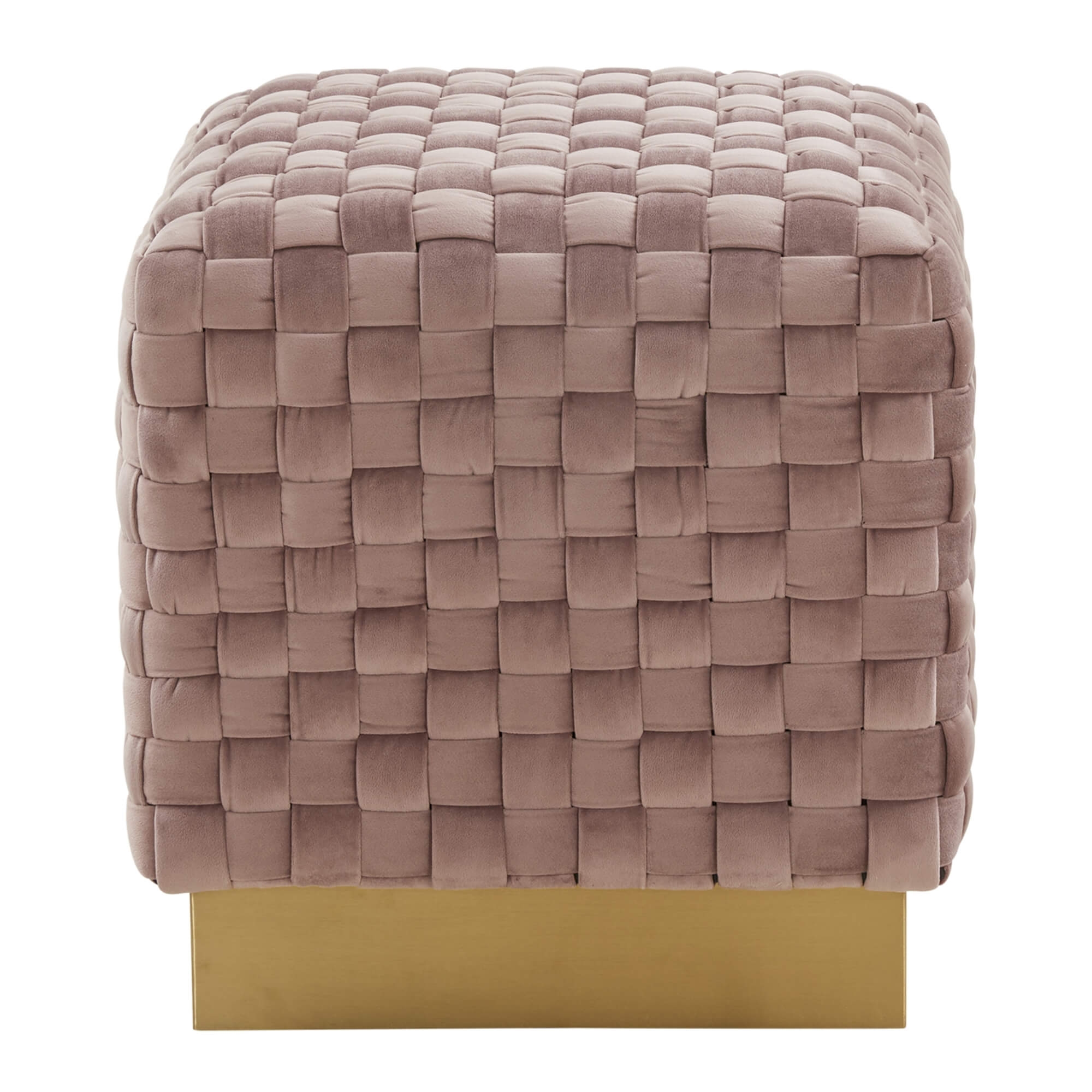 Myrtle Square Weave Ottoman