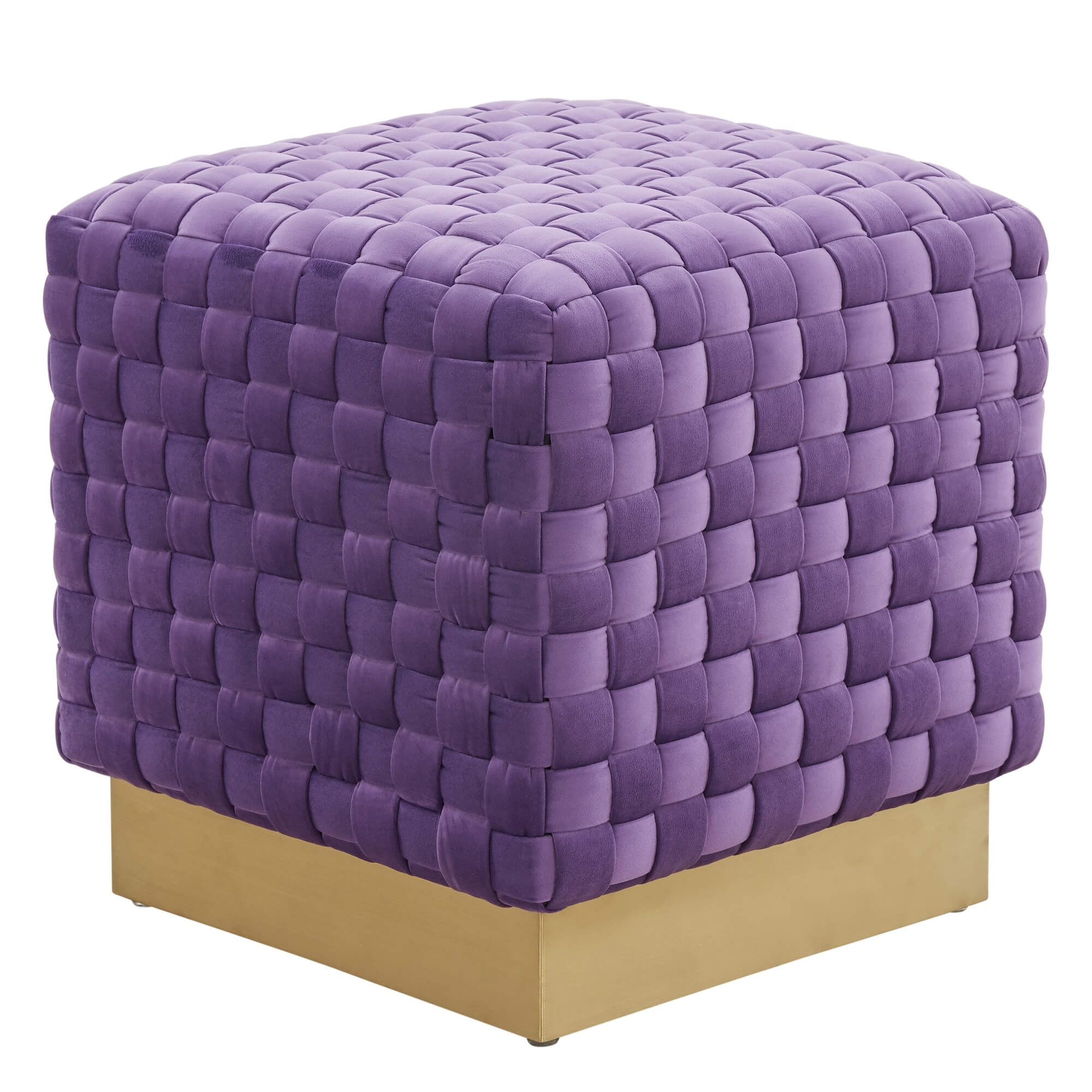 Myrtle Square Weave Ottoman