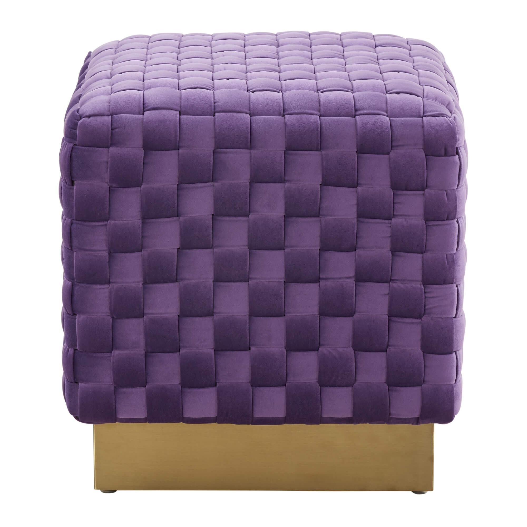 Myrtle Square Weave Ottoman
