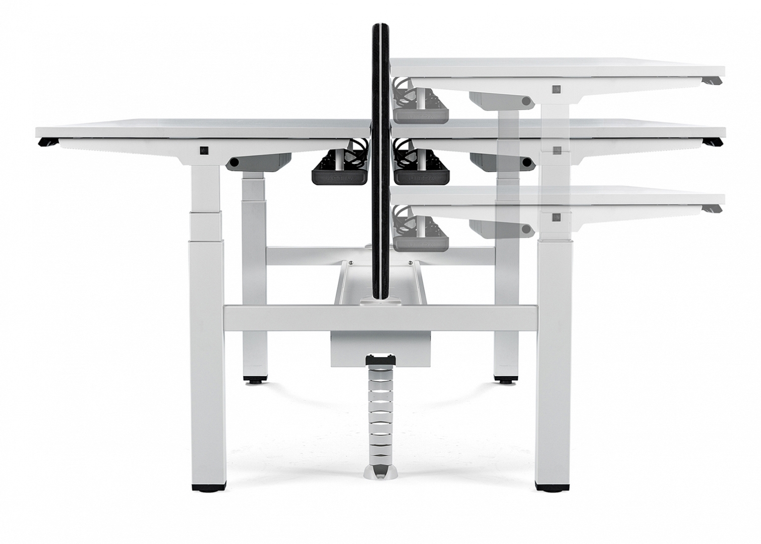 Mobility Step Melamine Sit-Stand Office Bench Desk