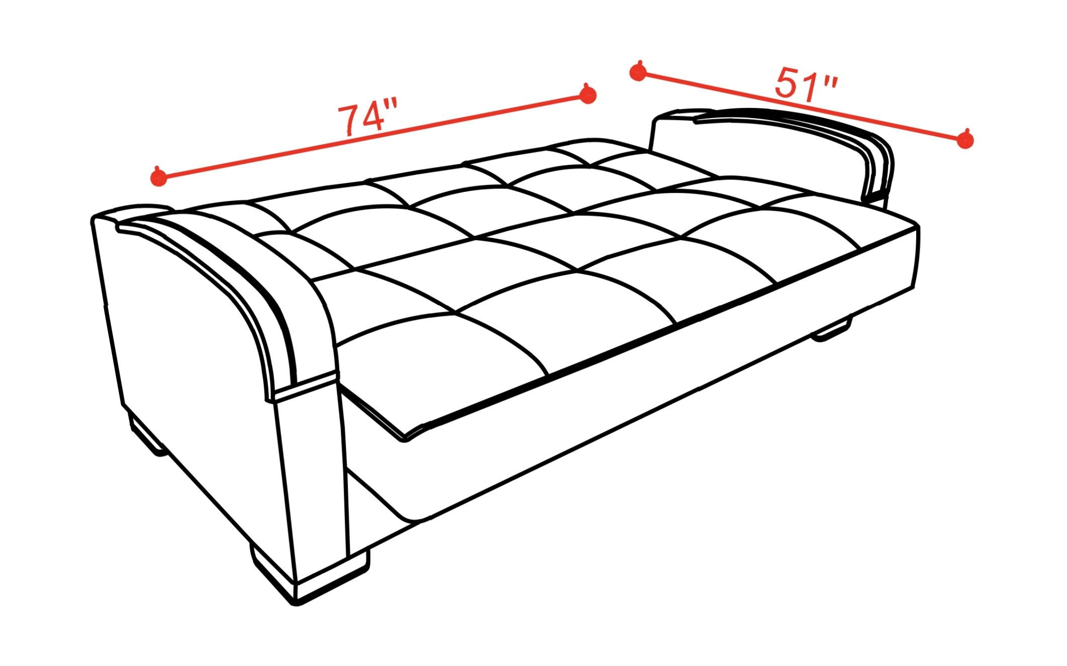 SM Mobimax Fabric/PU Sleeper Sofa