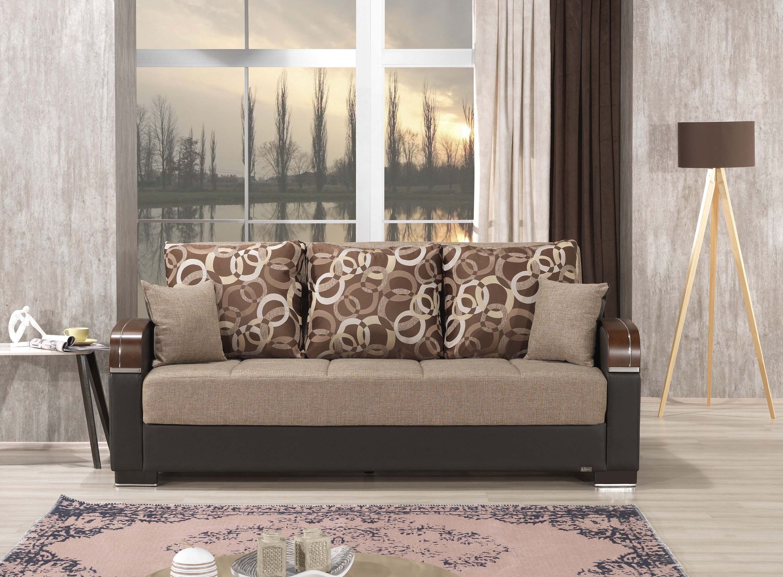 SM Mobimax Fabric/PU Sleeper Sofa