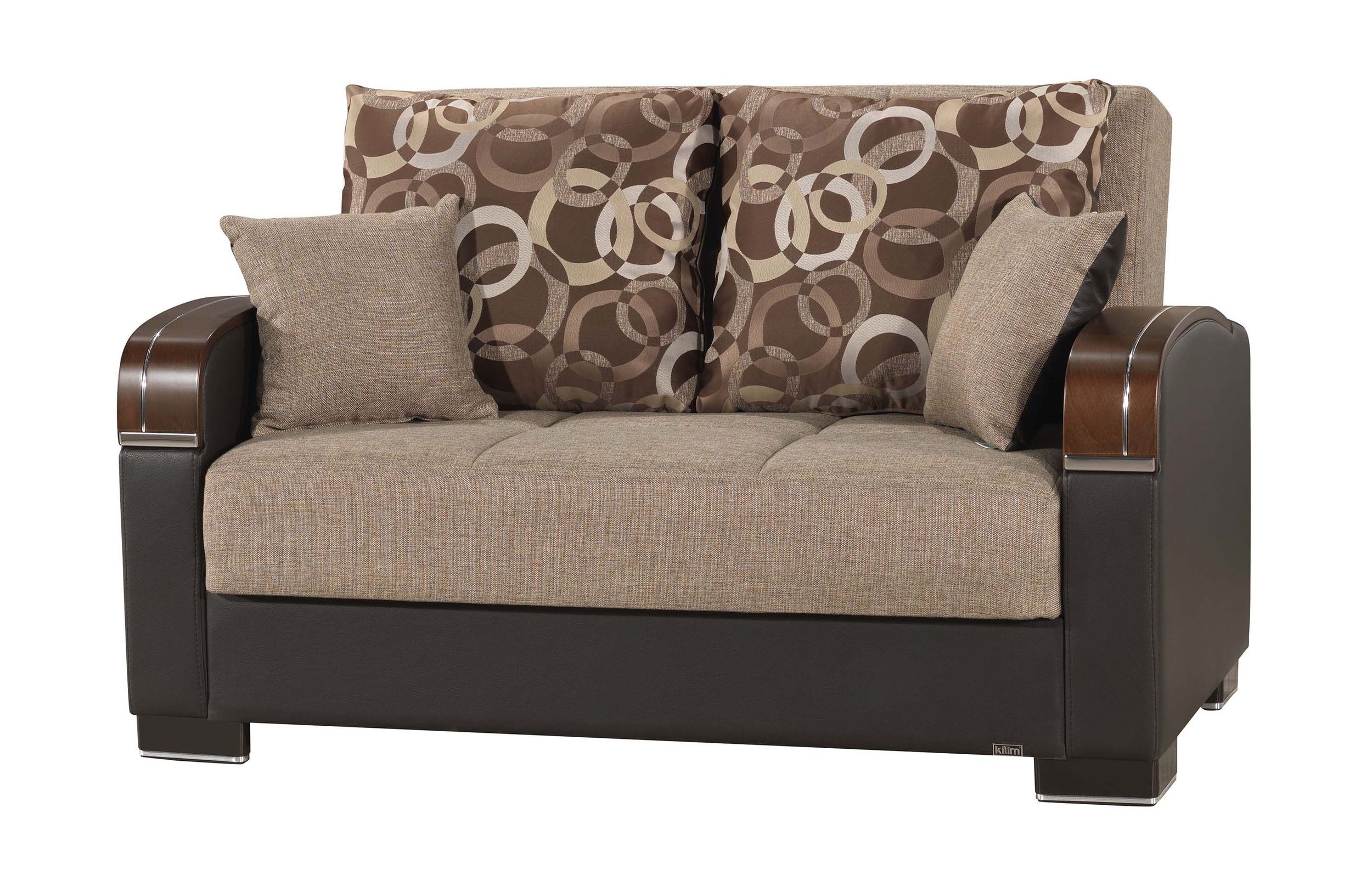 SM Mobimax Fabric/PU Sleeper Loveseat