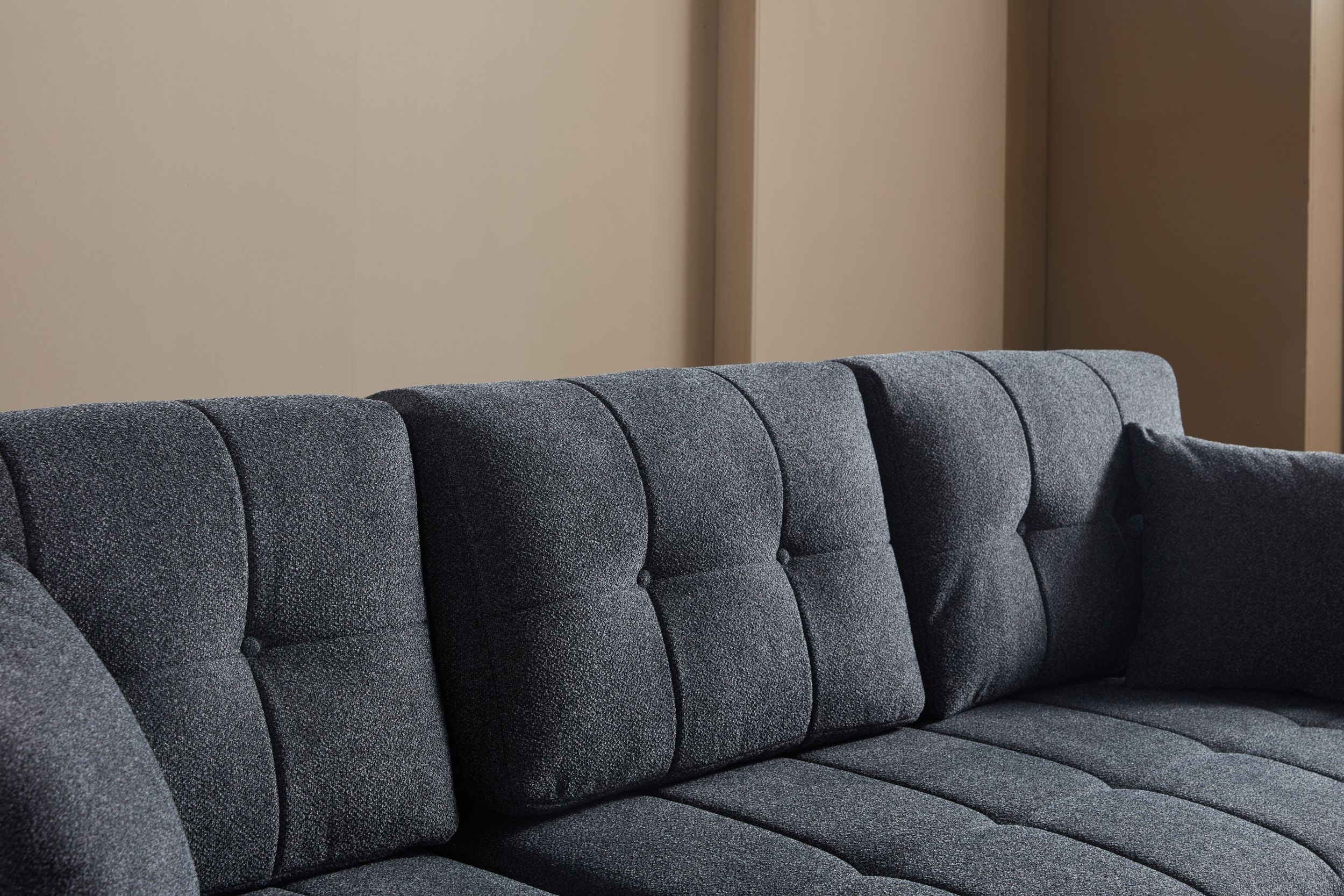 Mocca Fabric Sofa Seat
