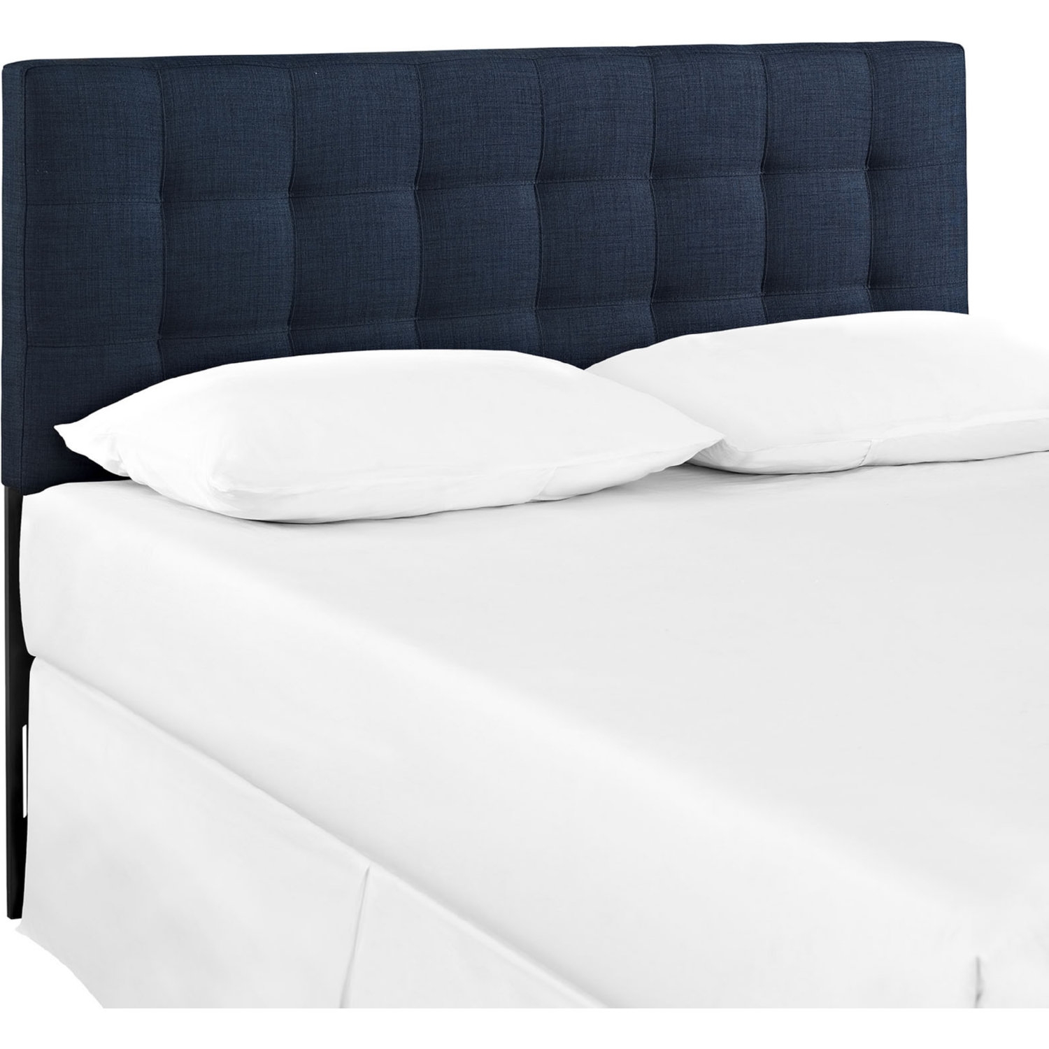 Lily Full Fabric Headboard, Navy by Modway Furniture