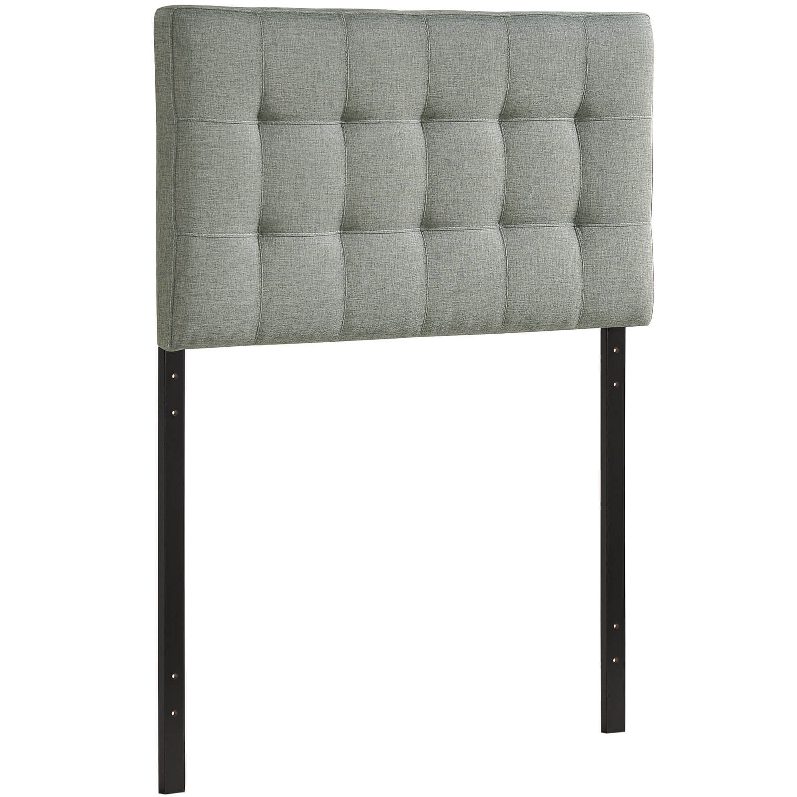 Lily Twin Fabric Headboard, Gray by Modway Furniture