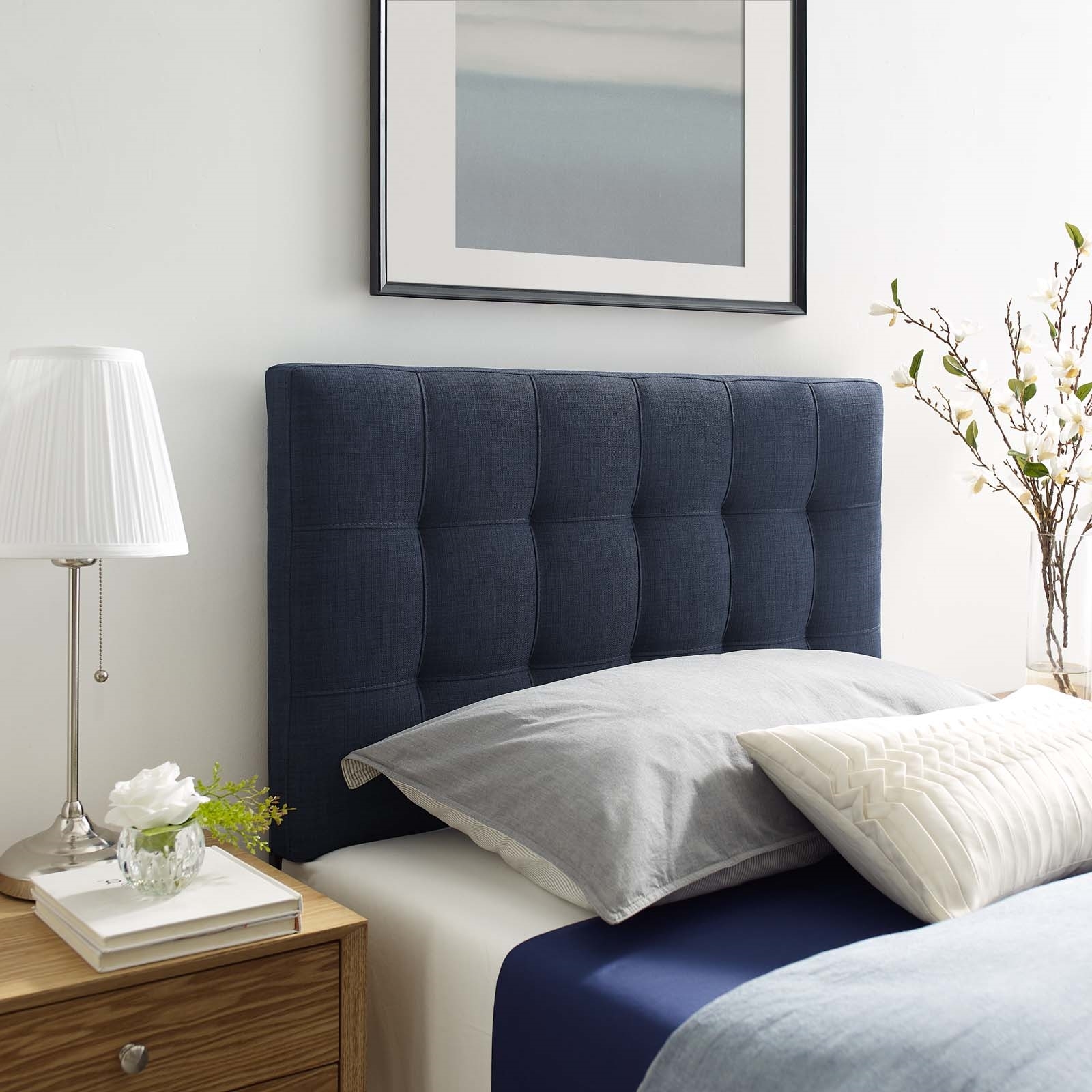 Lily Fabric Twin Size Headboard