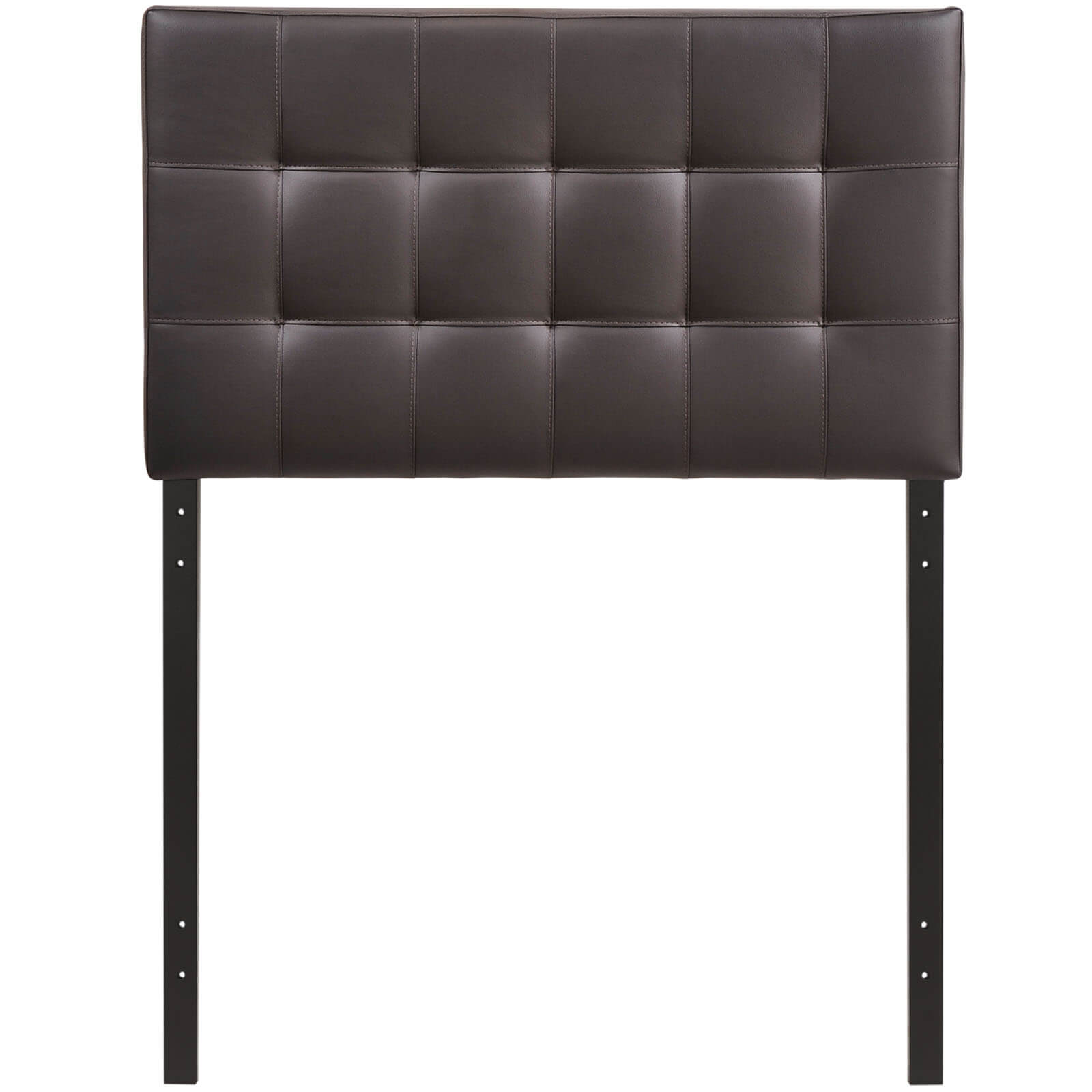 Lily Twin Vinyl Headboard, Brown by Modway Furniture