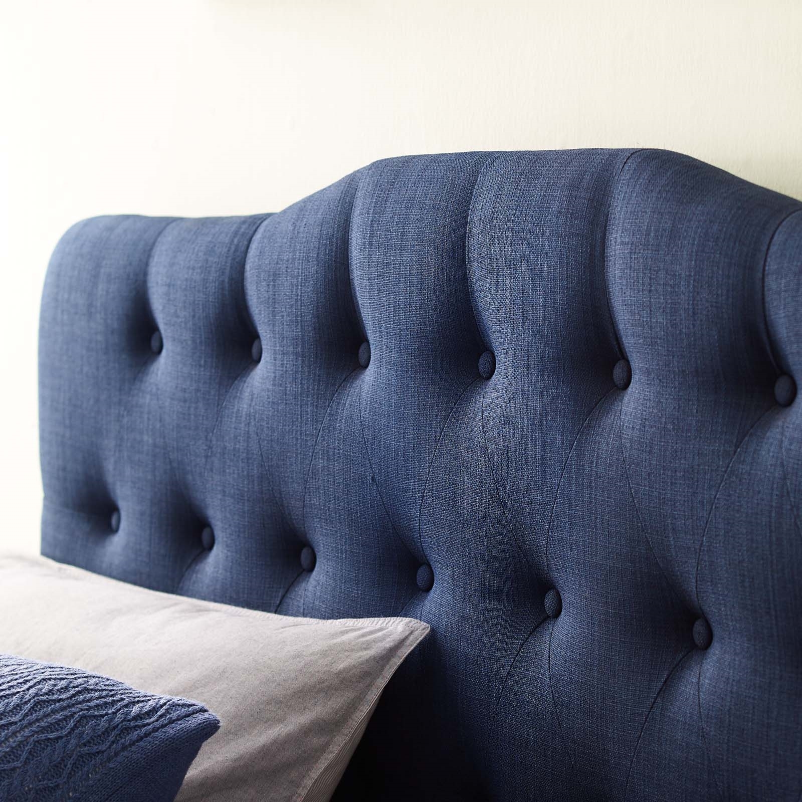 Annabel Queen Fabric Headboard, Navy by Modway Furniture