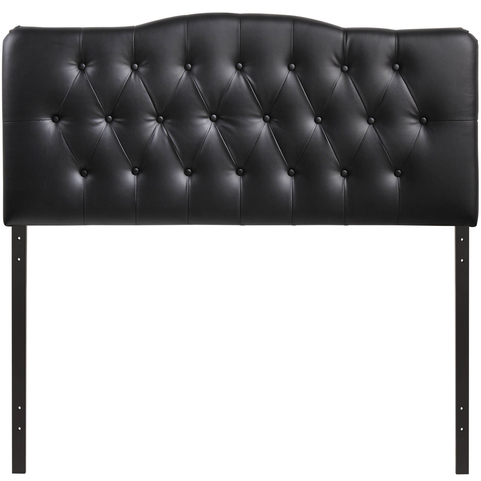 Annabel Queen Vinyl Headboard, Black by Modway Furniture