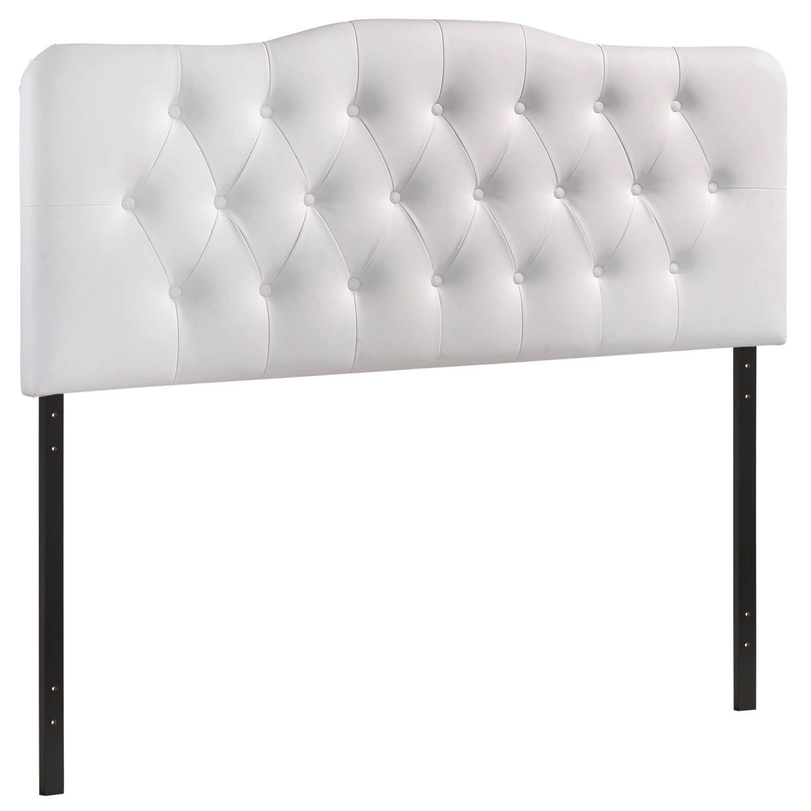 Annabel Queen Vinyl Headboard, White by Modway Furniture