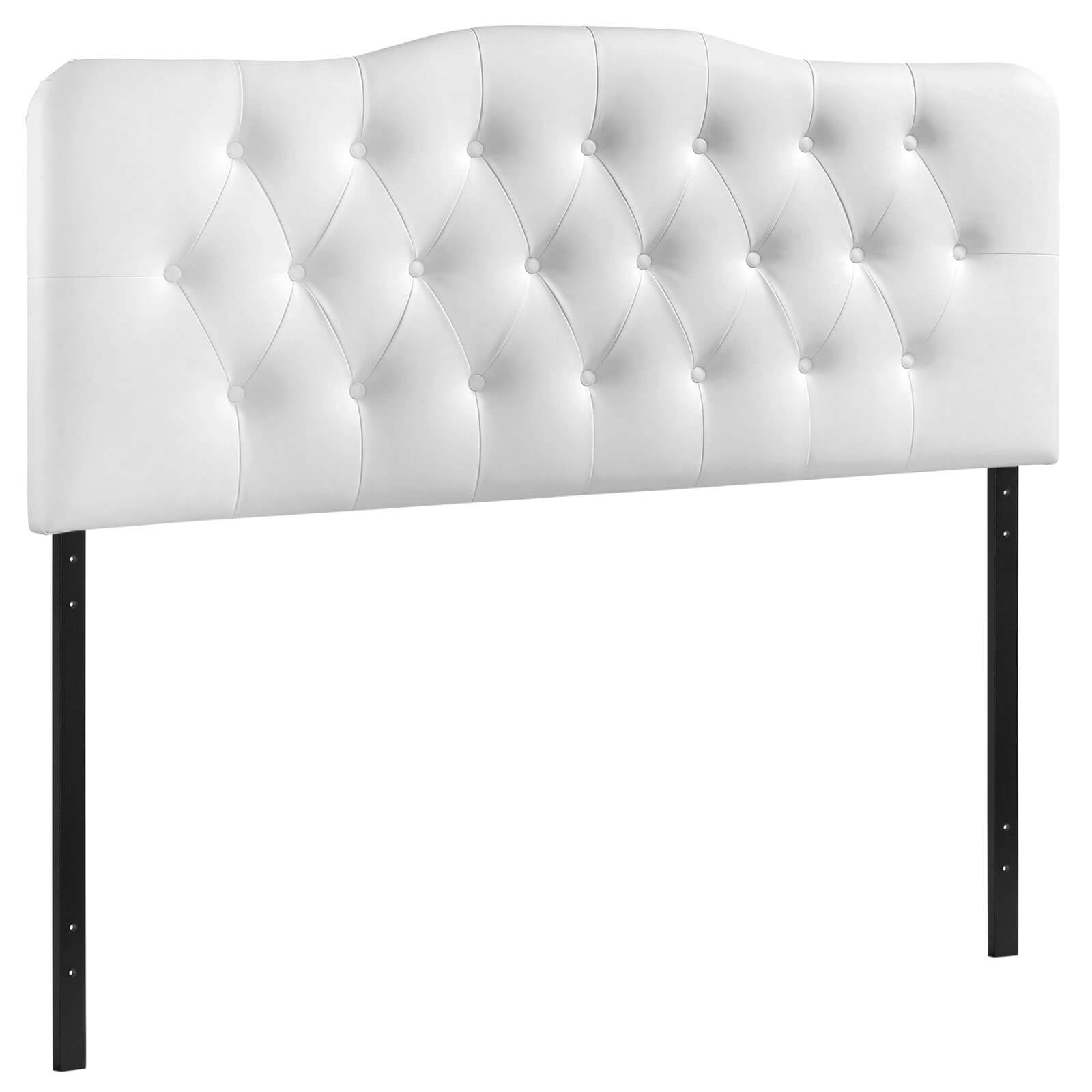 Annabel King Vinyl Headboard, White by Modway Furniture