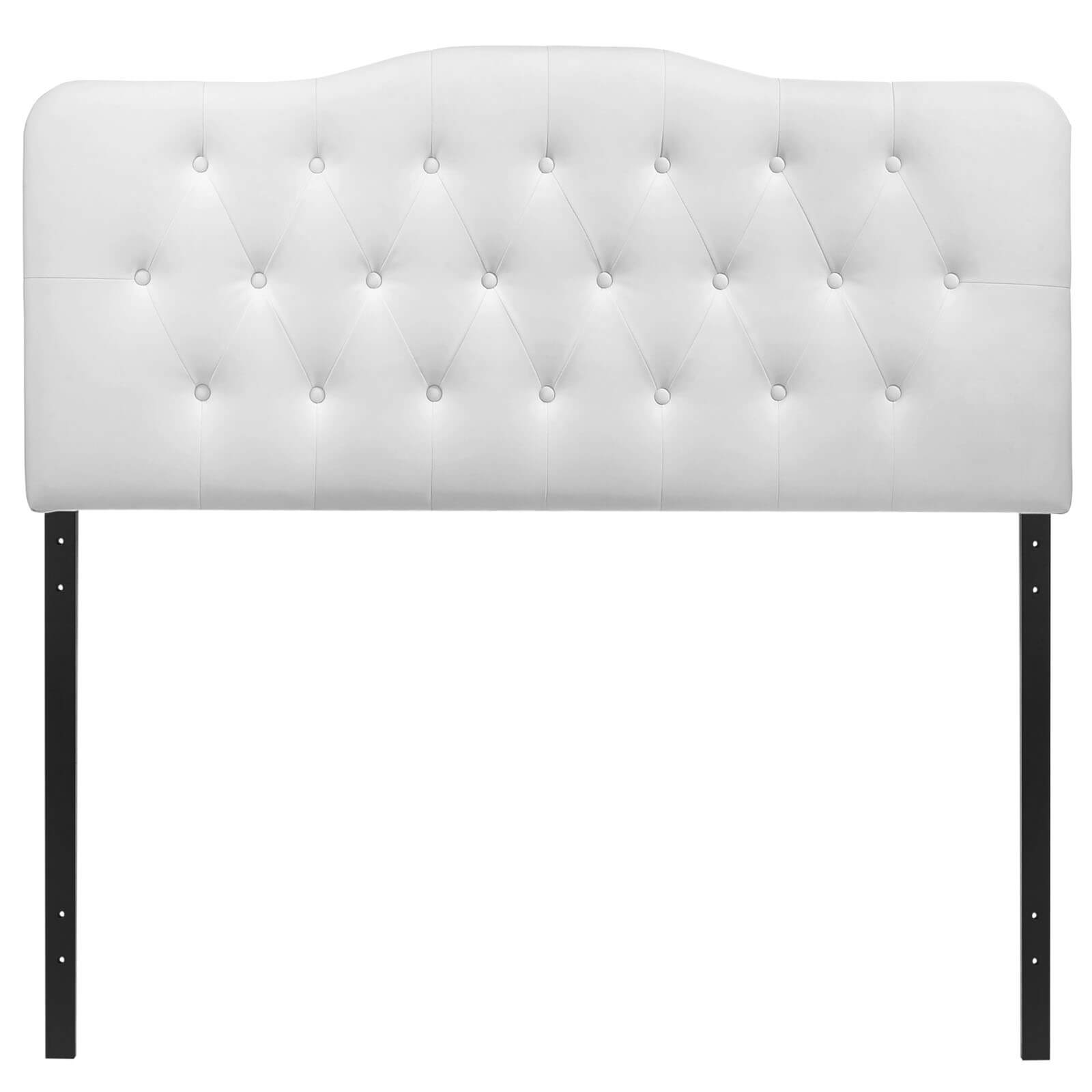 Annabel King Vinyl Headboard, White by Modway Furniture