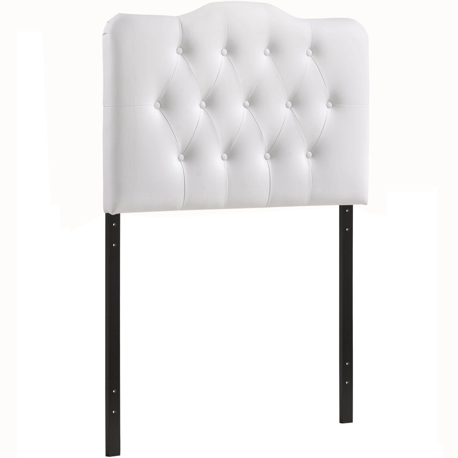 Annabel Twin Vinyl Headboard, White by Modway Furniture