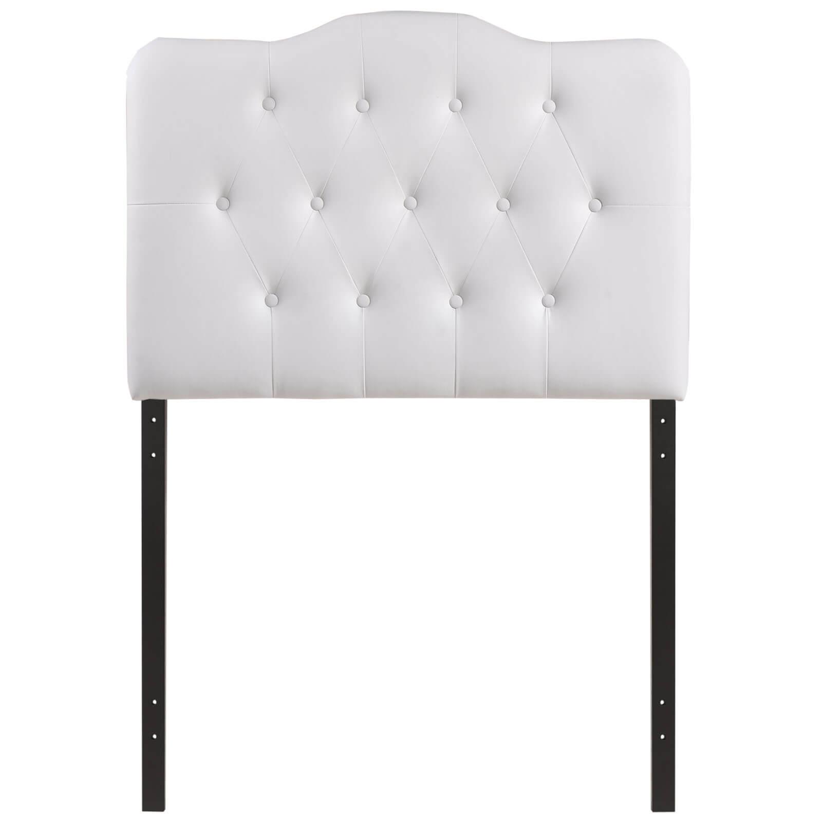 Annabel Twin Vinyl Headboard, White by Modway Furniture
