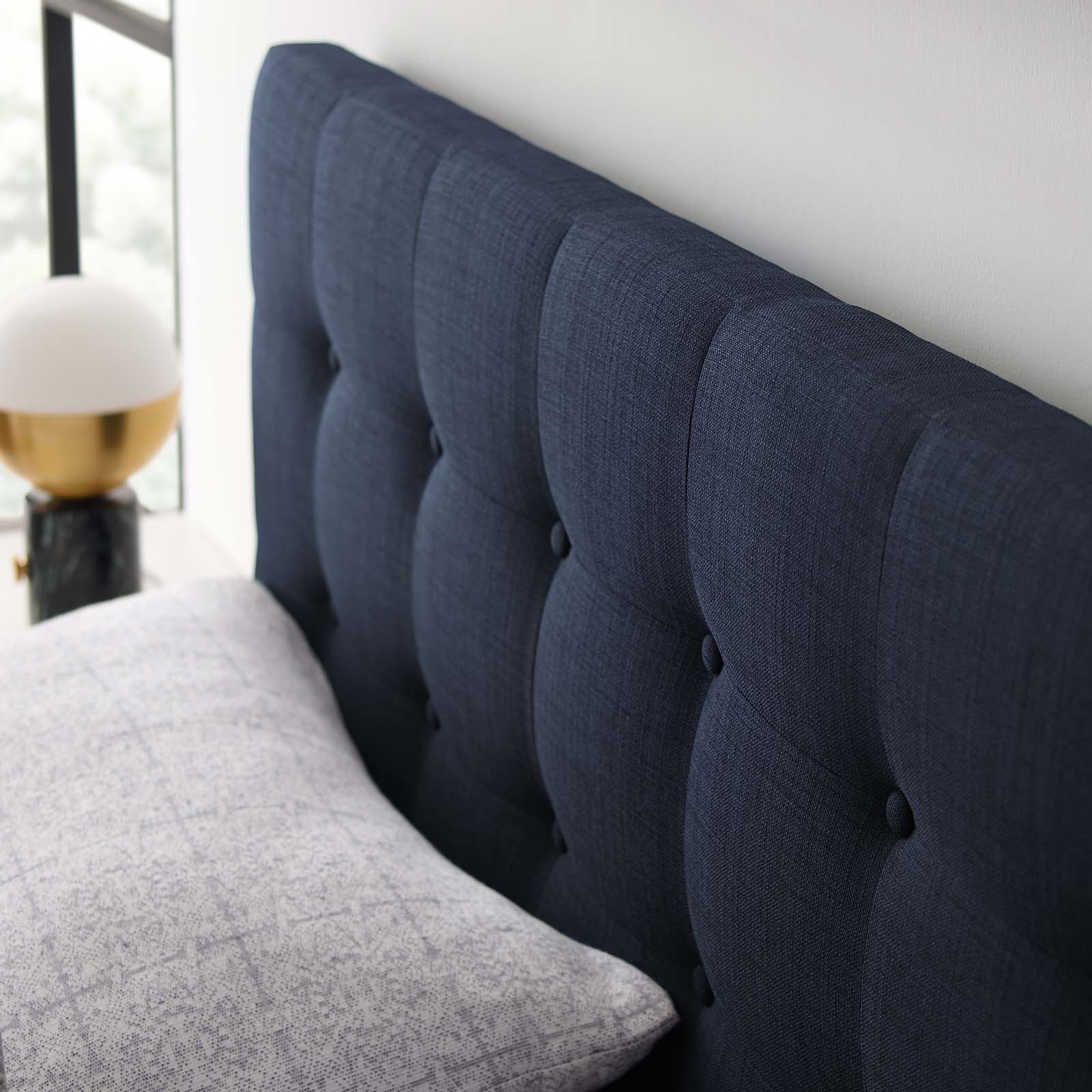 Emily Queen Fabric Headboard, Navy by Modway Furniture
