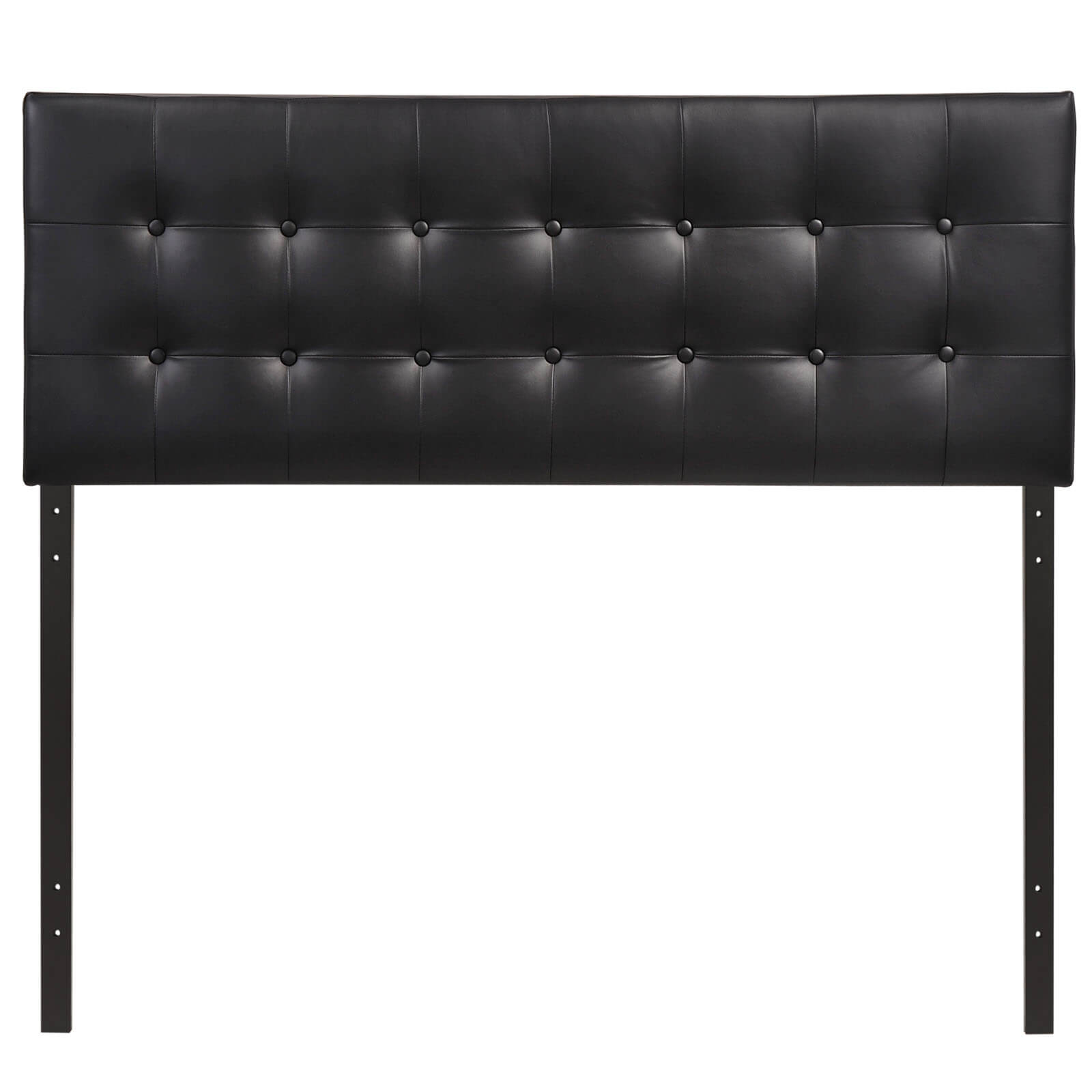 Emily Queen Vinyl Headboard, Black by Modway Furniture