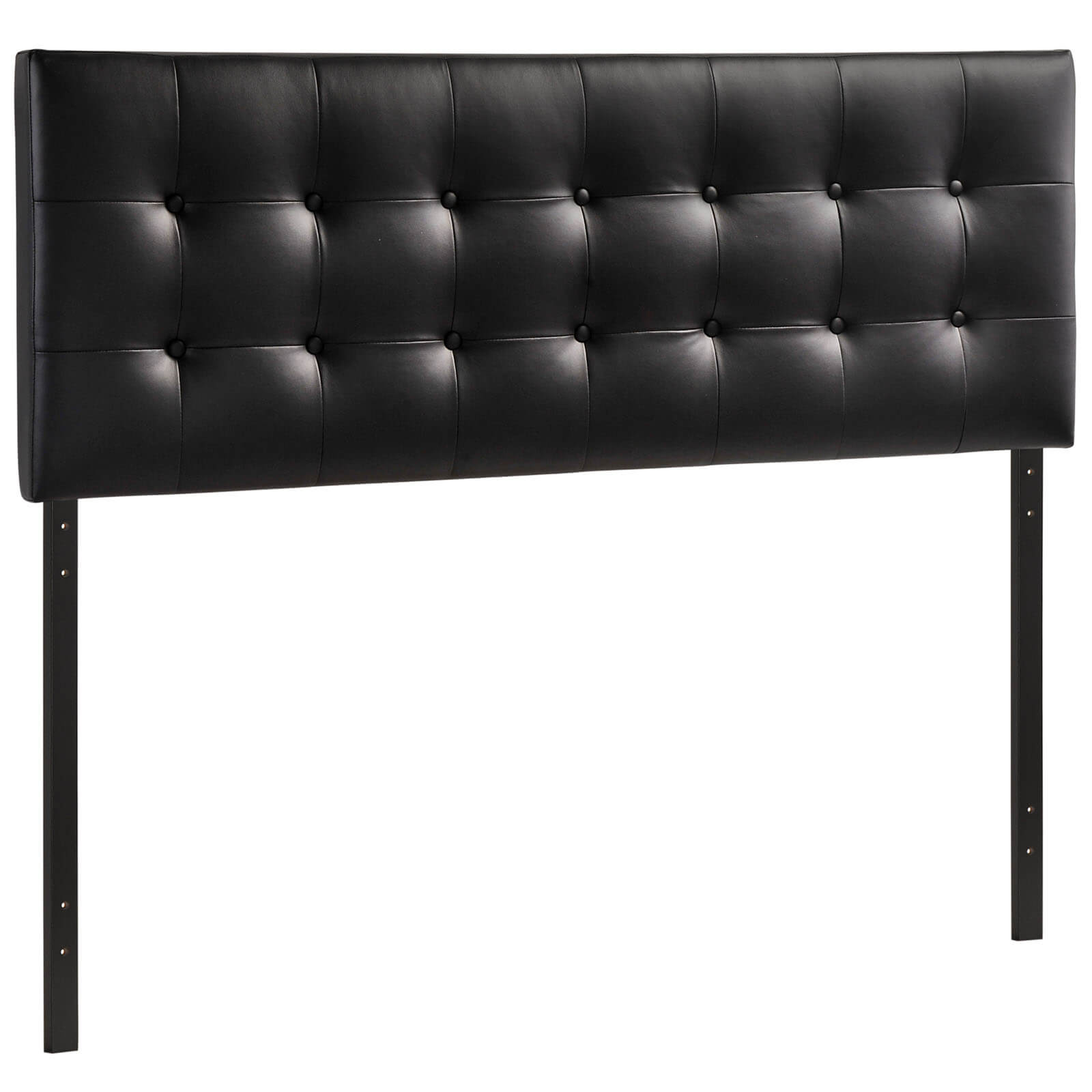 Emily Queen Vinyl Headboard, Black by Modway Furniture