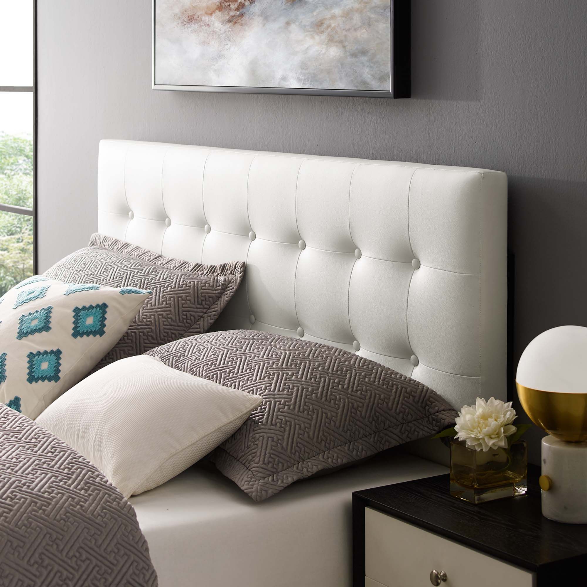 Emily King Vinyl Headboard