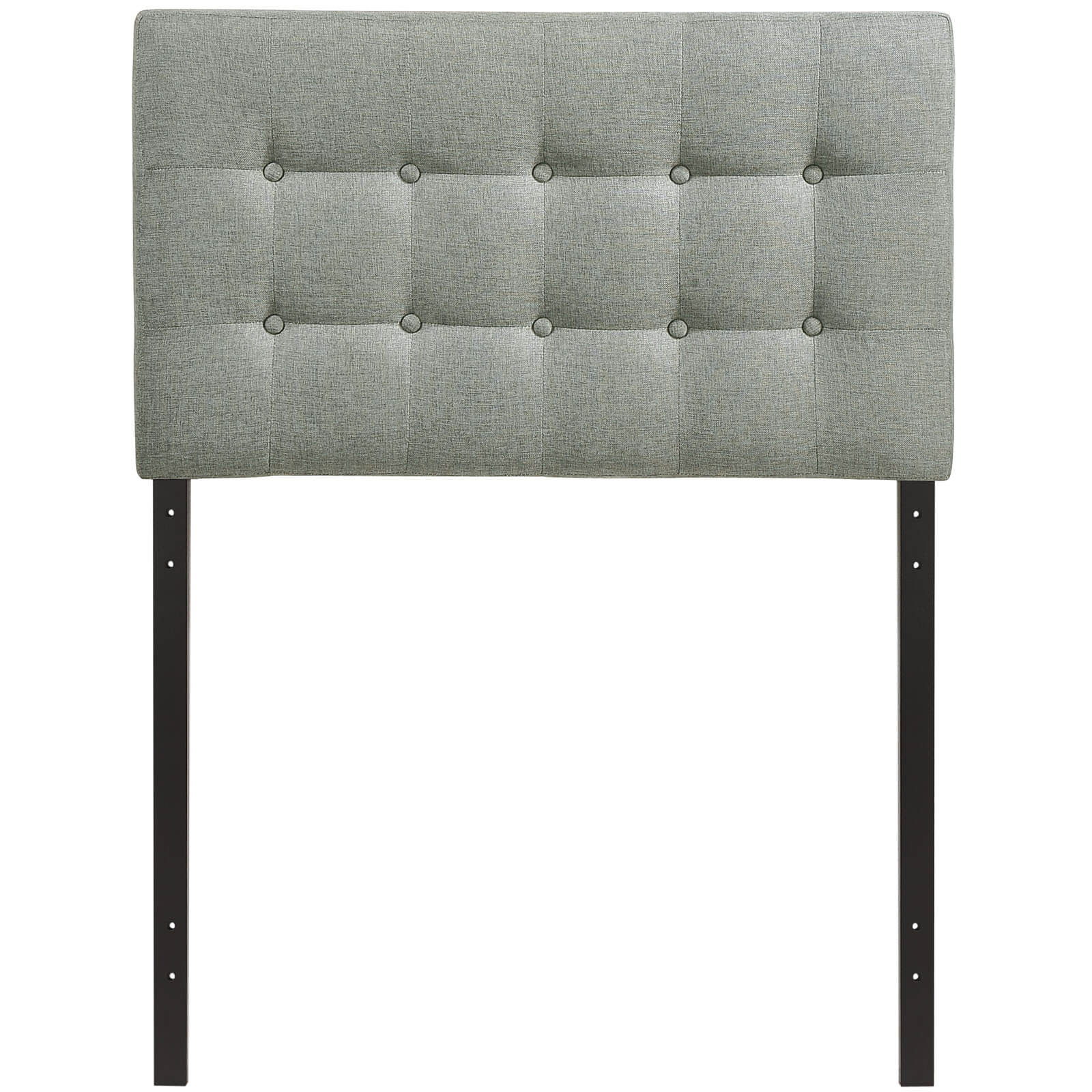 Emily Twin Fabric Headboard, Gray by Modway Furniture