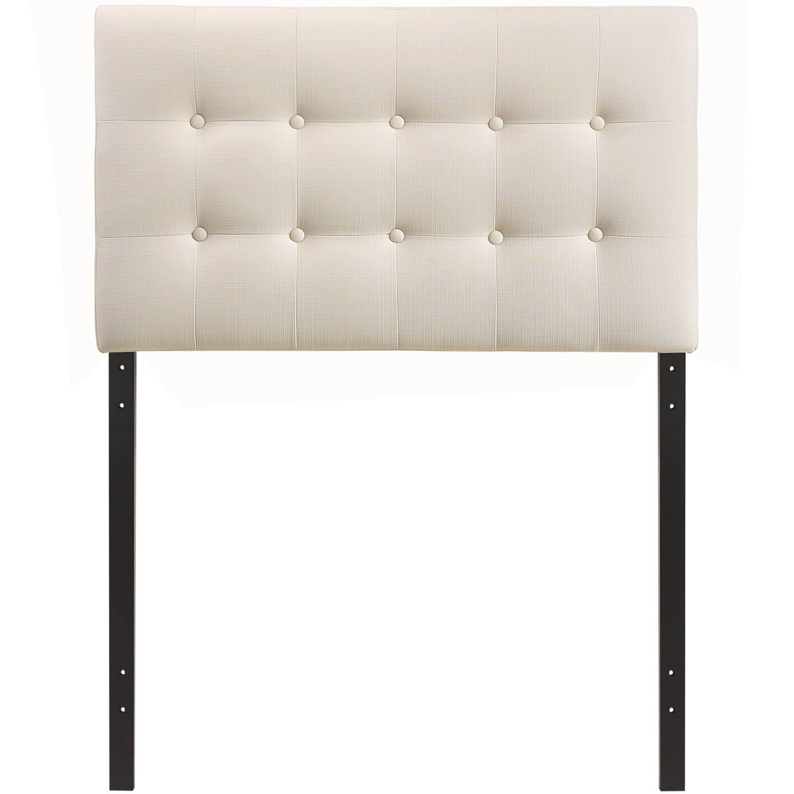 Emily Twin Fabric Headboard, Ivory by Modway Furniture