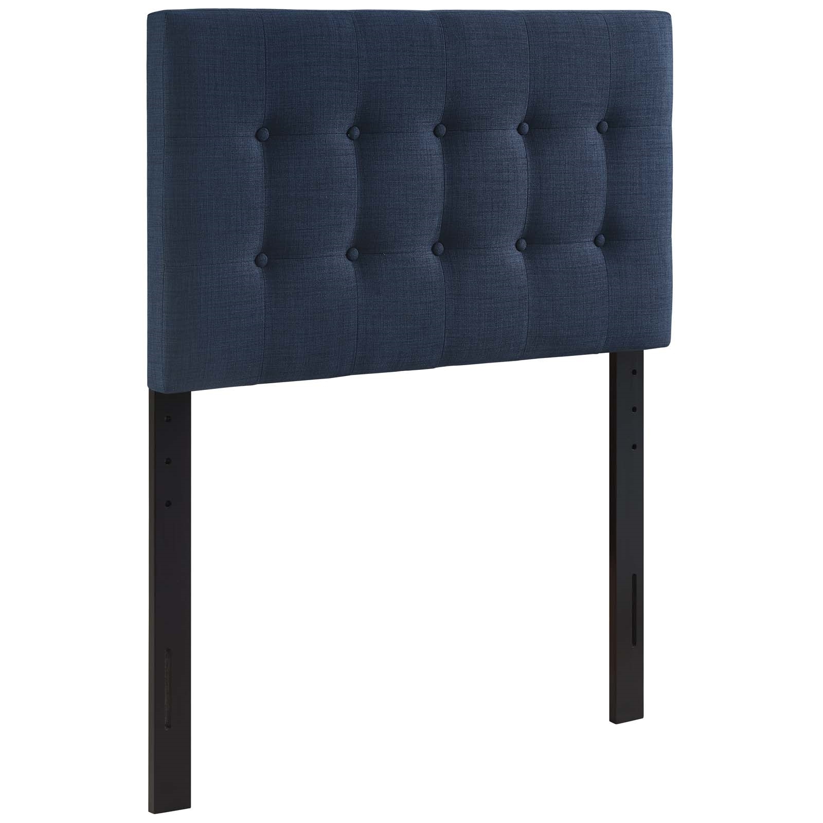 Emily Twin Fabric Headboard, Navy by Modway Furniture