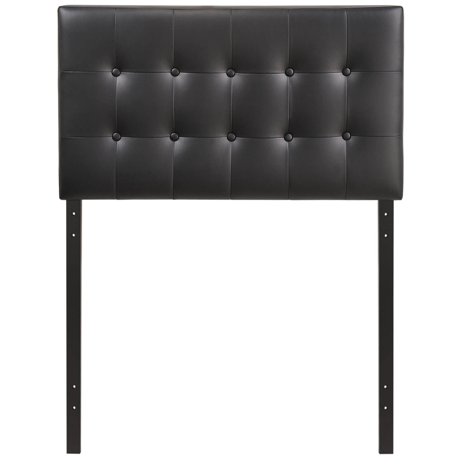 Emily Twin Vinyl Headboard, Black by Modway Furniture