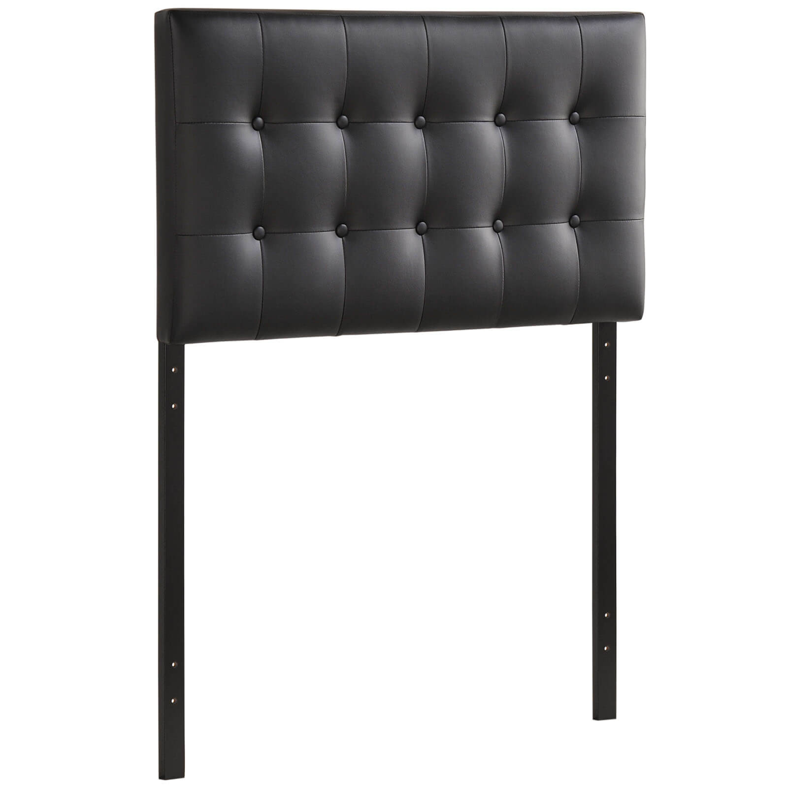 Emily Twin Vinyl Headboard, Black by Modway Furniture
