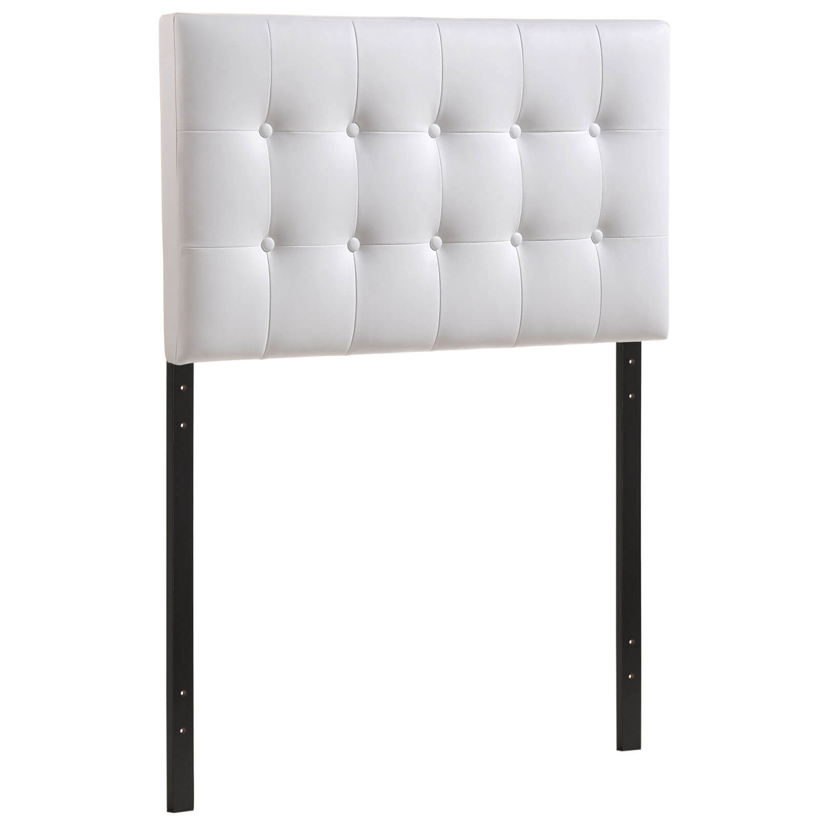 Emily Twin Vinyl Headboard, White by Modway Furniture