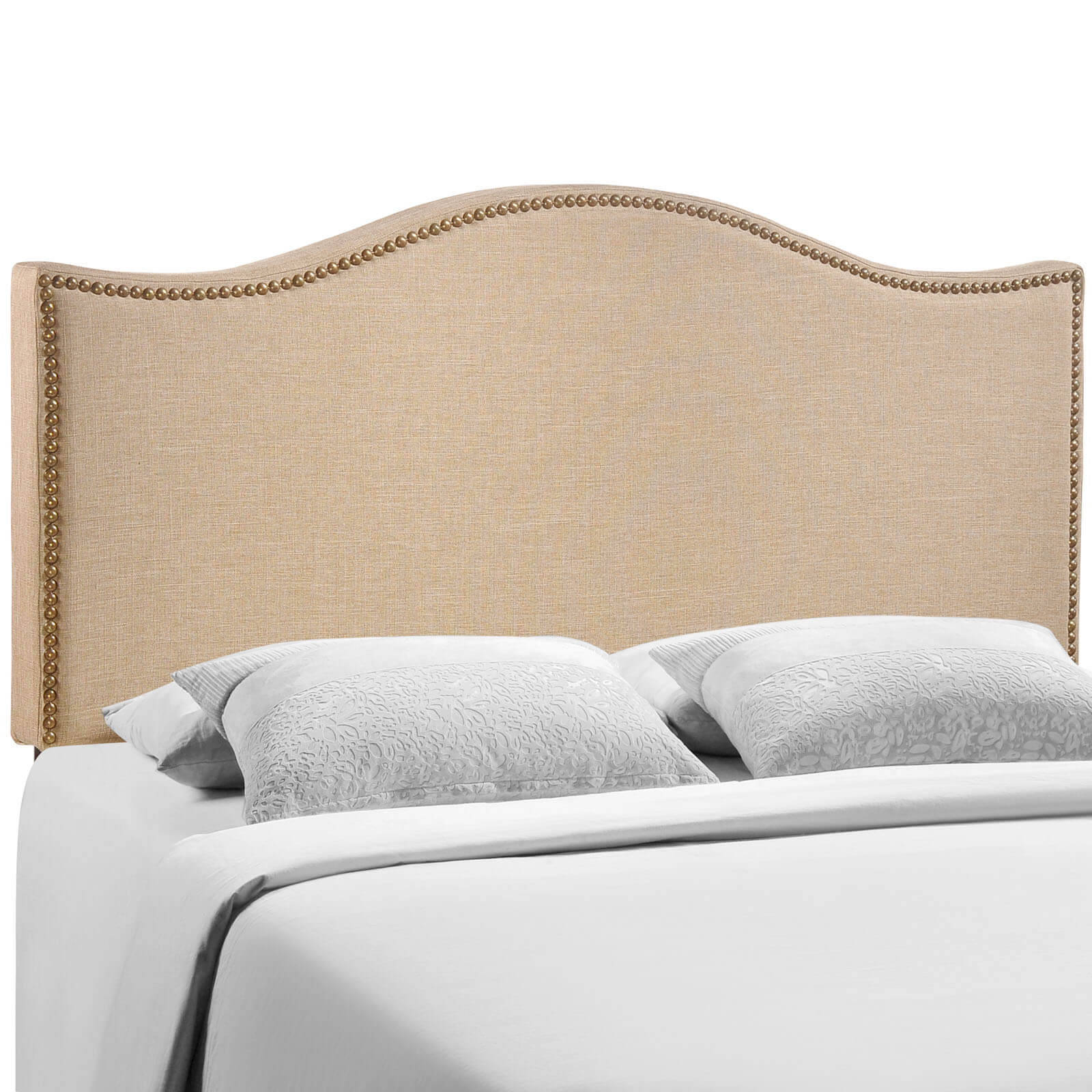 Curl Nailhead Upholstered Headboard - Thumbnail 2