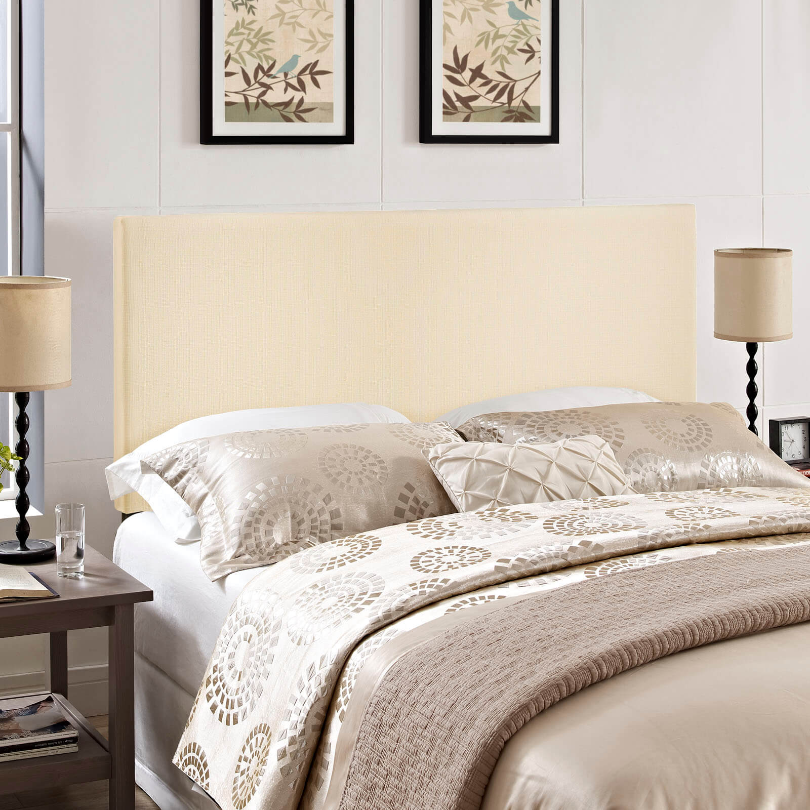 Region Queen Upholstered Headboard, Ivory by Modway Furniture