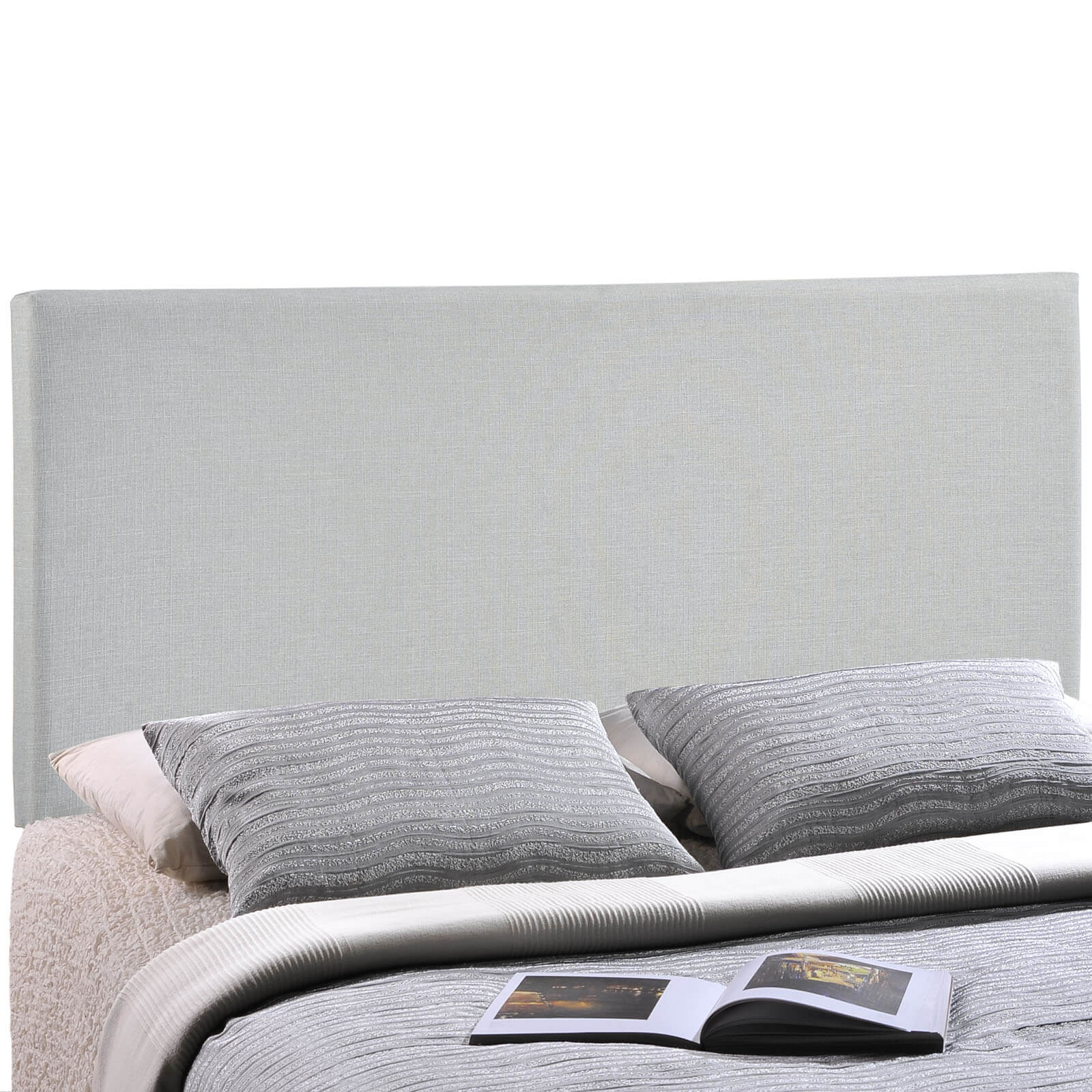 Region King Upholstered Headboard, Gray by Modway Furniture