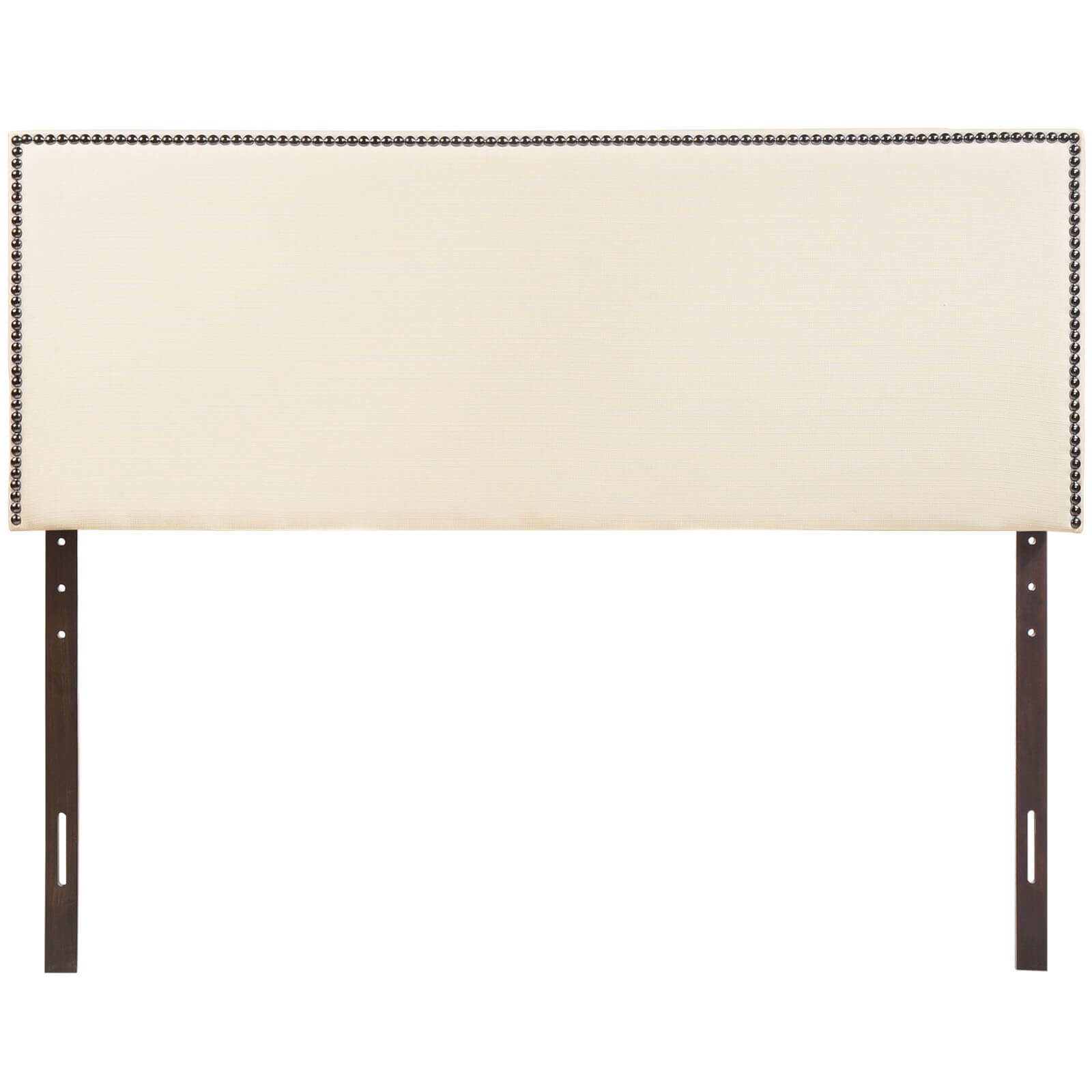Region Queen Nailhead Upholstered Headboard, Ivory by Modway Furniture