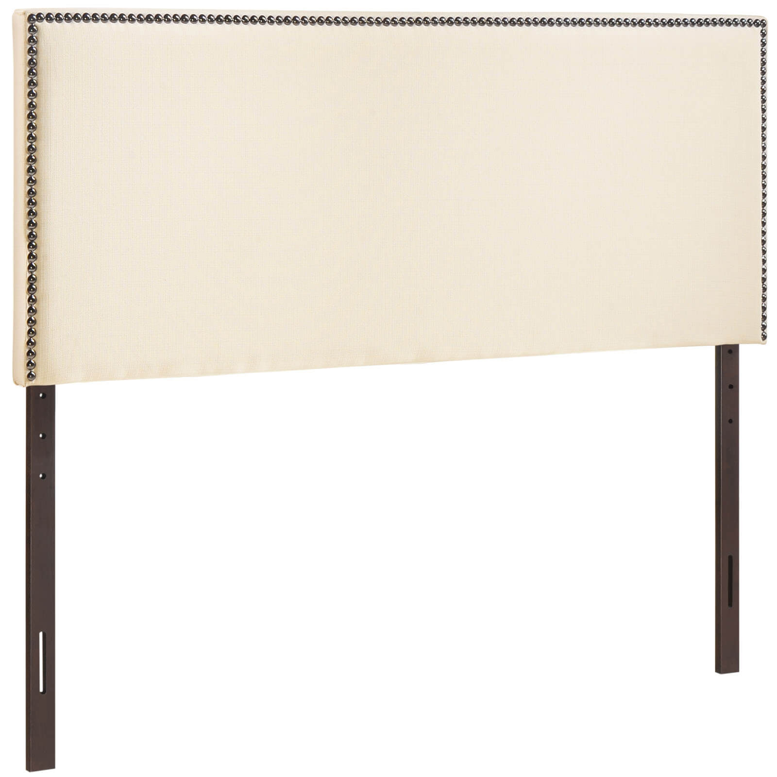 Region Queen Nailhead Upholstered Headboard, Ivory by Modway Furniture