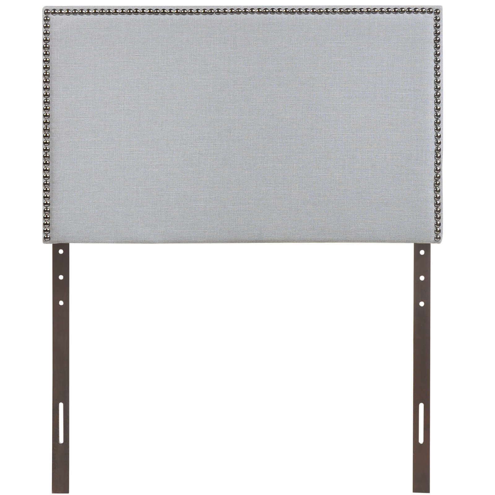 Region Twin Nailhead Upholstered Headboard, Gray by Modway Furniture