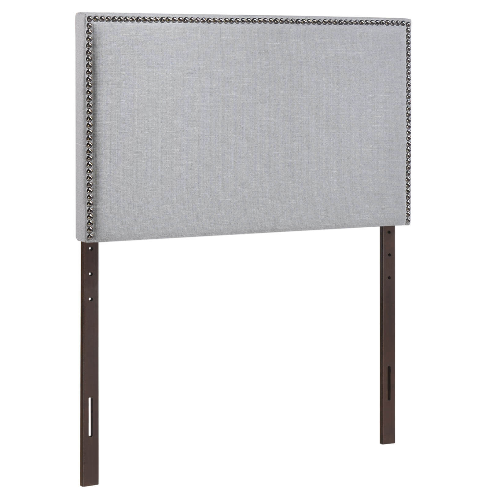 Region Twin Nailhead Upholstered Headboard, Gray by Modway Furniture