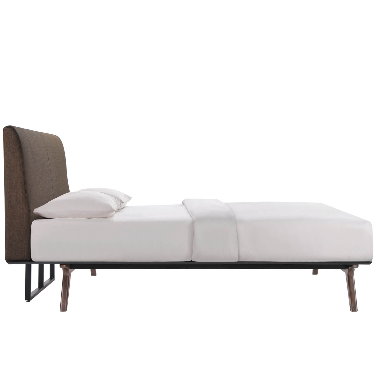 Tracy Queen Wood Bed, Brown by Modway Furniture