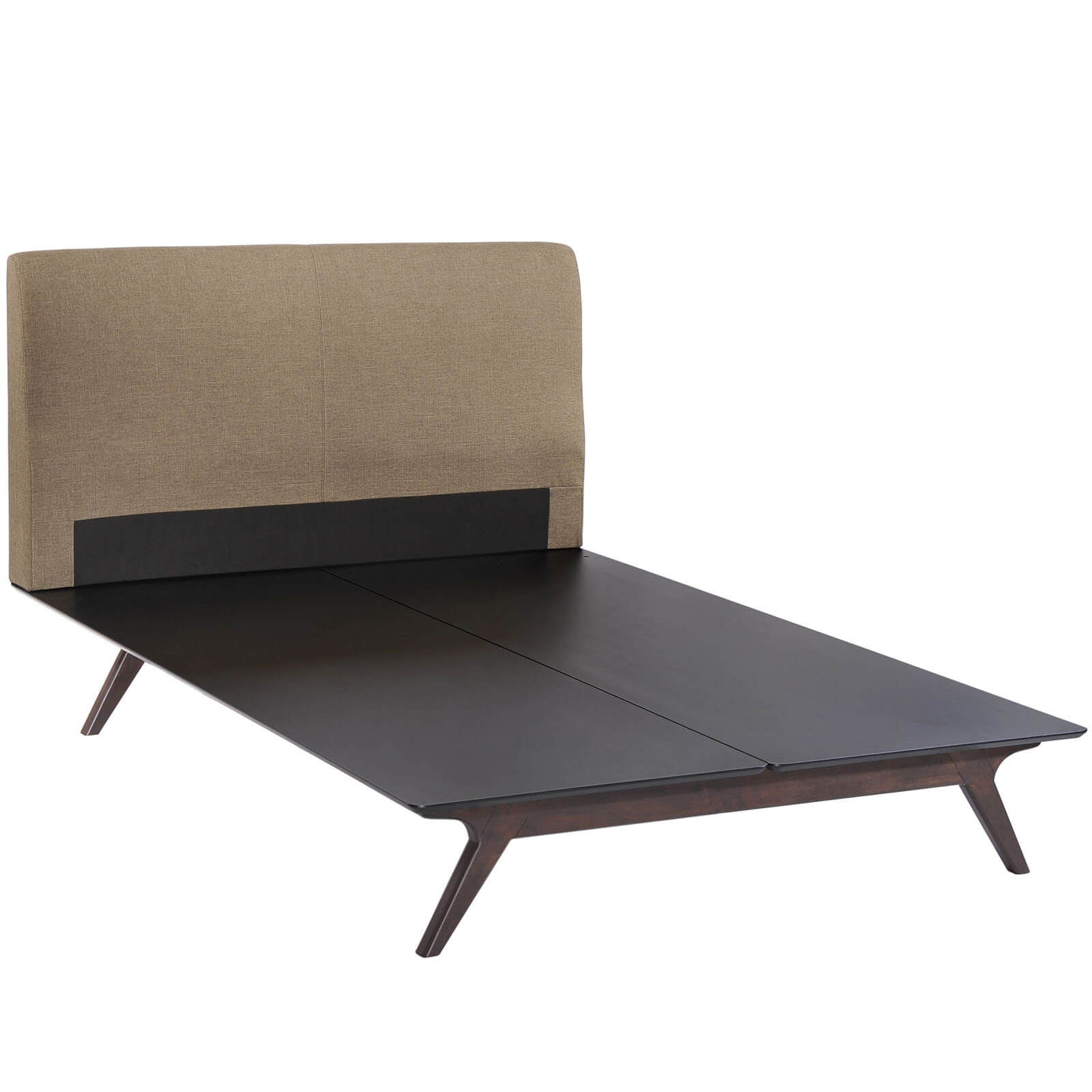 Tracy Queen Wood Bed, Latte by Modway Furniture