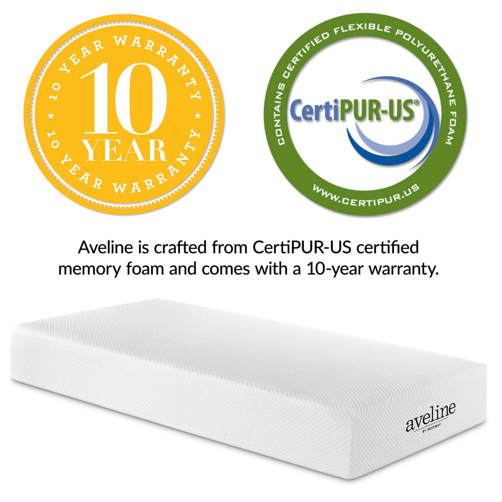 Aveline 10" Memory Foam Twin Size Mattress