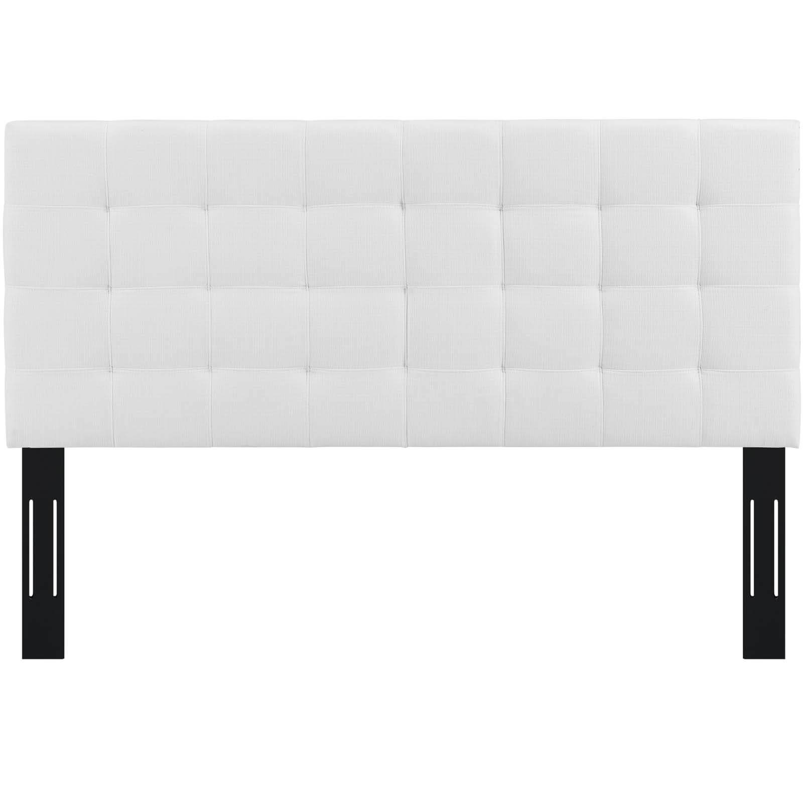 Paisley Tufted Upholstered Linen Fabric Full/Queen Size Headboard